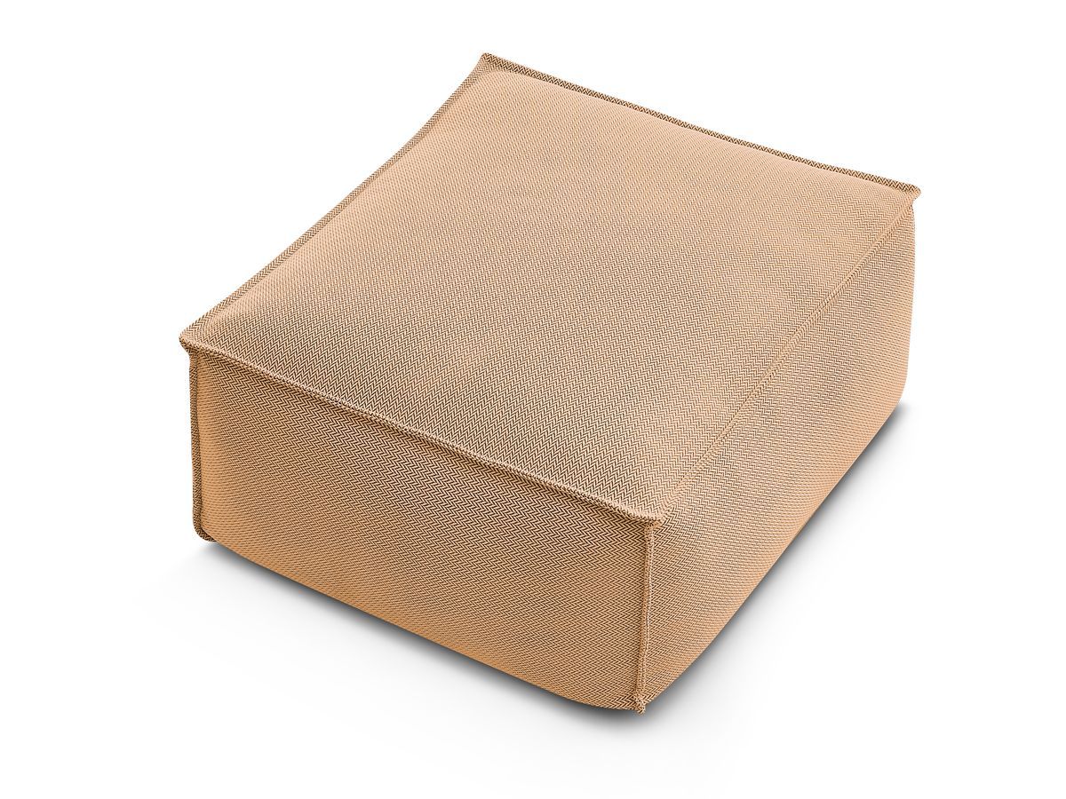 Bobochic Biarritz Pouf Melange-Stoff Orange
