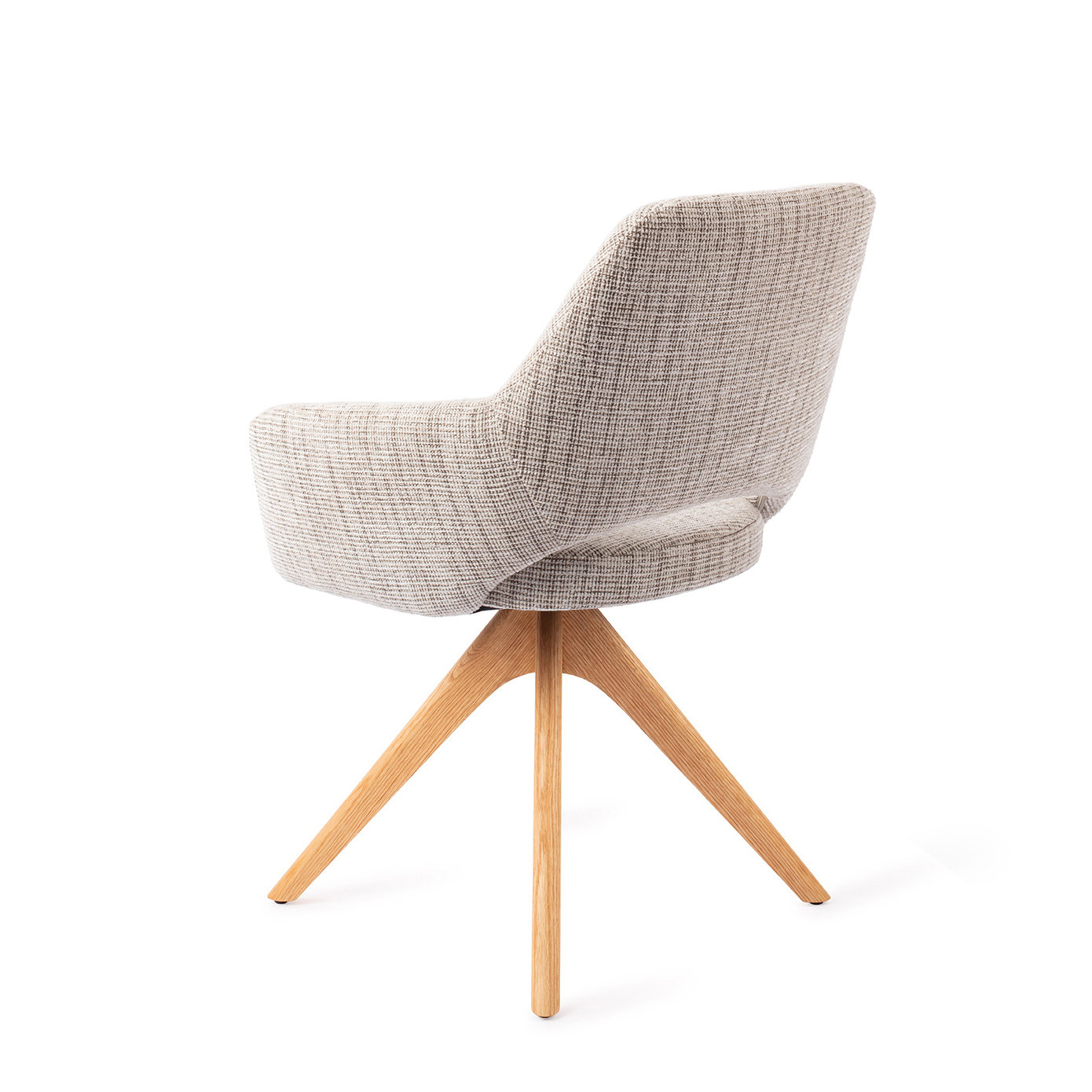 Jesper Home Esszimmerstuhl Yanai Caramel Grid Revolve Eiche Natur