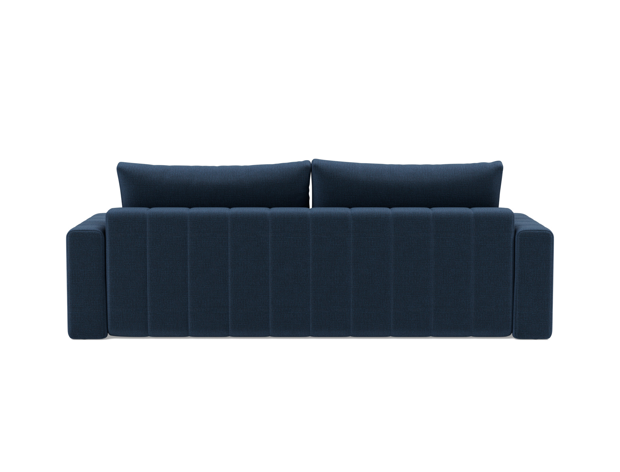 Schlafsofa Akello mit Armlehnen Chenille Esina 414-Indigo-Blue