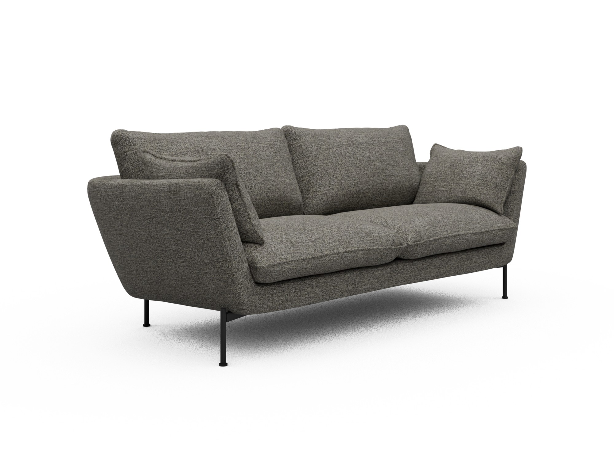 Skandi Home Sofa Anton 2-Sitzer Carreno-Sepie-Brown moebelfaktor