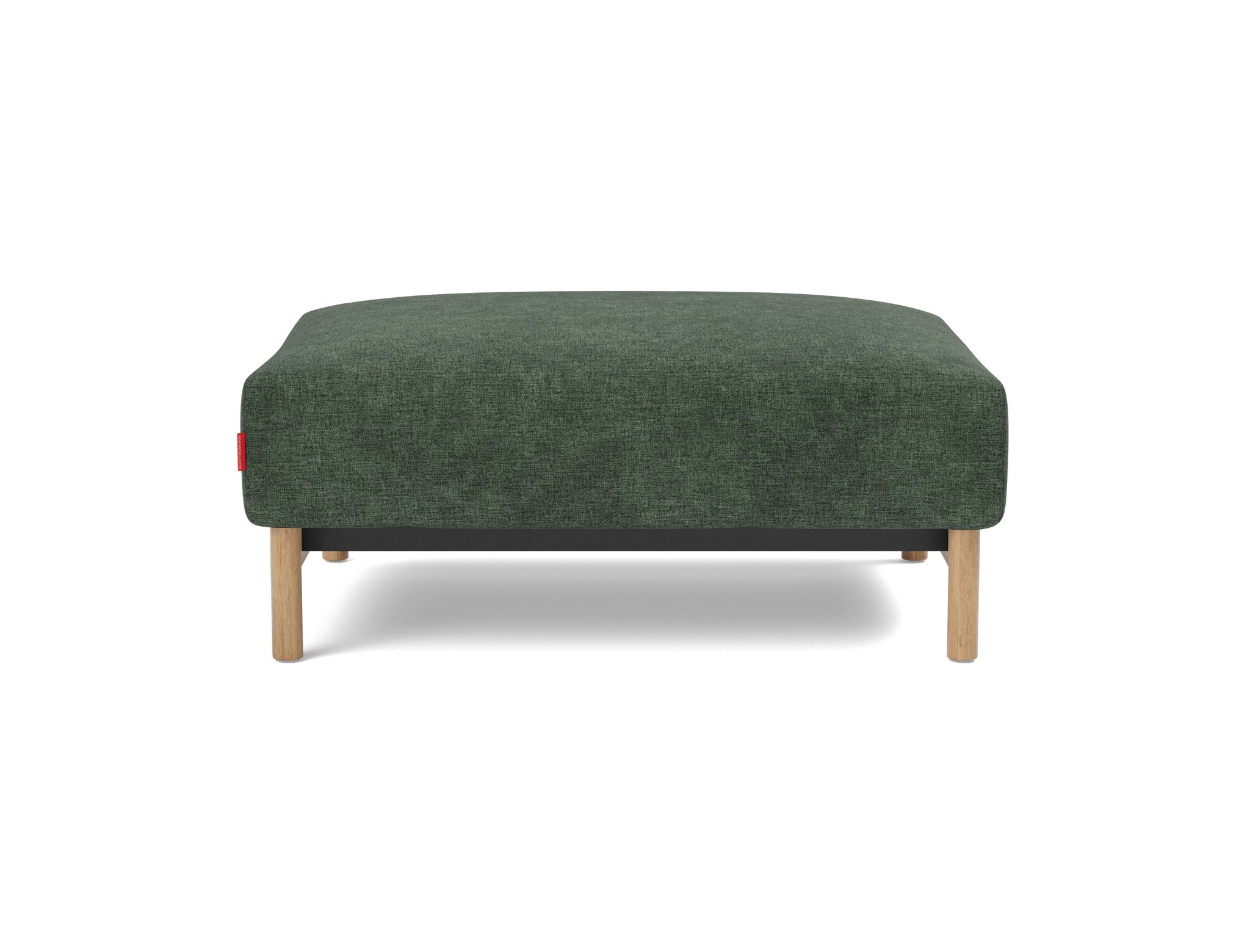 Hocker Malloy Flachgewebe Avella 281-Pine-Green Beine Eiche