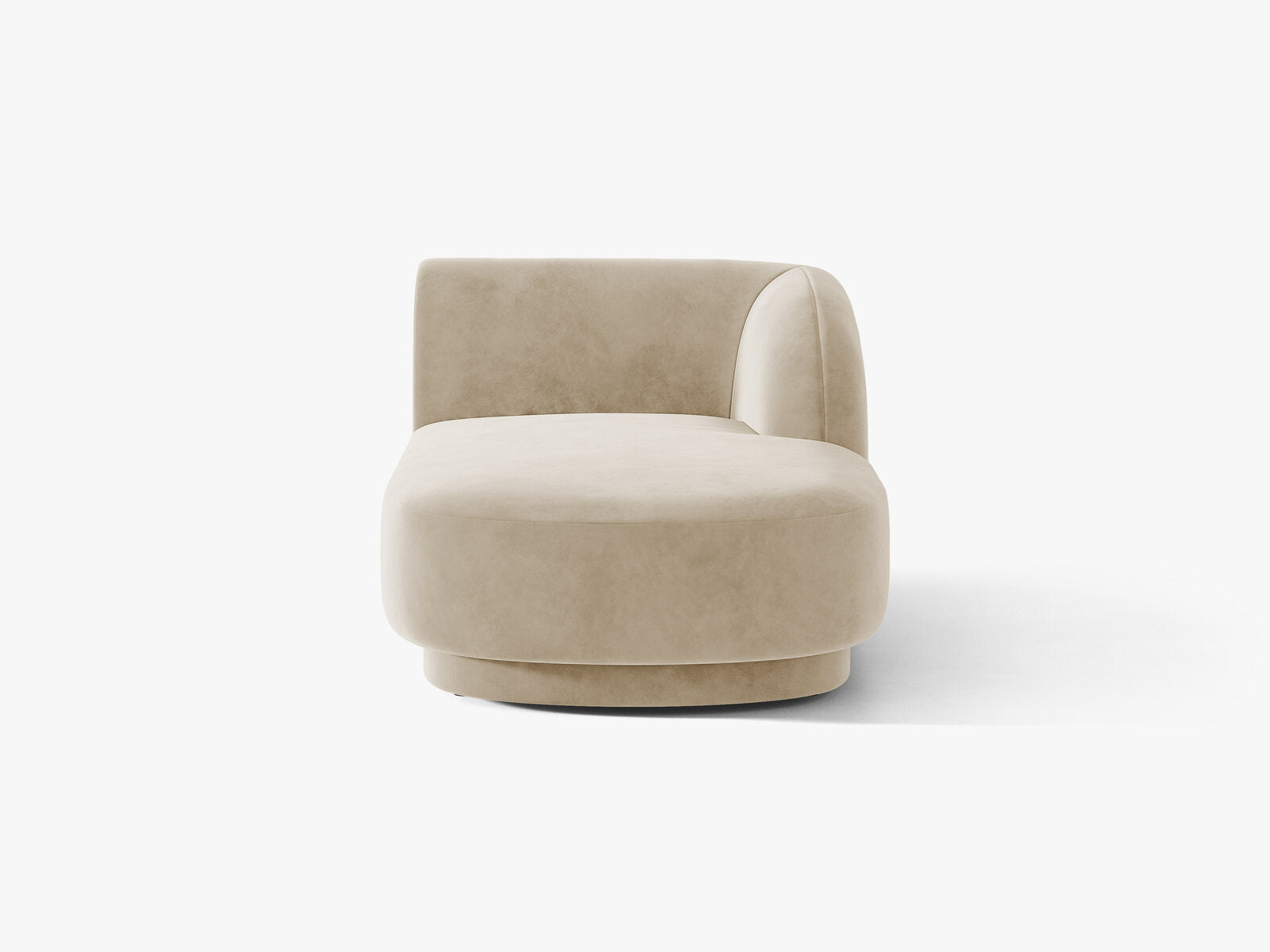 Micadoni Modul Miley 2-Sitzer Samt Venus Beige Rechts