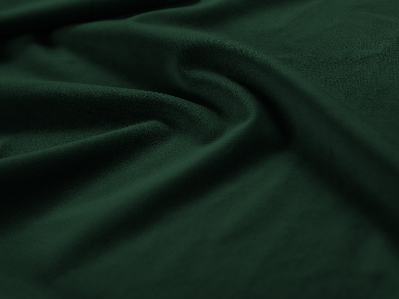 Micadoni Symmetrisches Ecksofa Mamaia 6-Sitzer Samt Bluvel Flaschengrün schwarze Beine