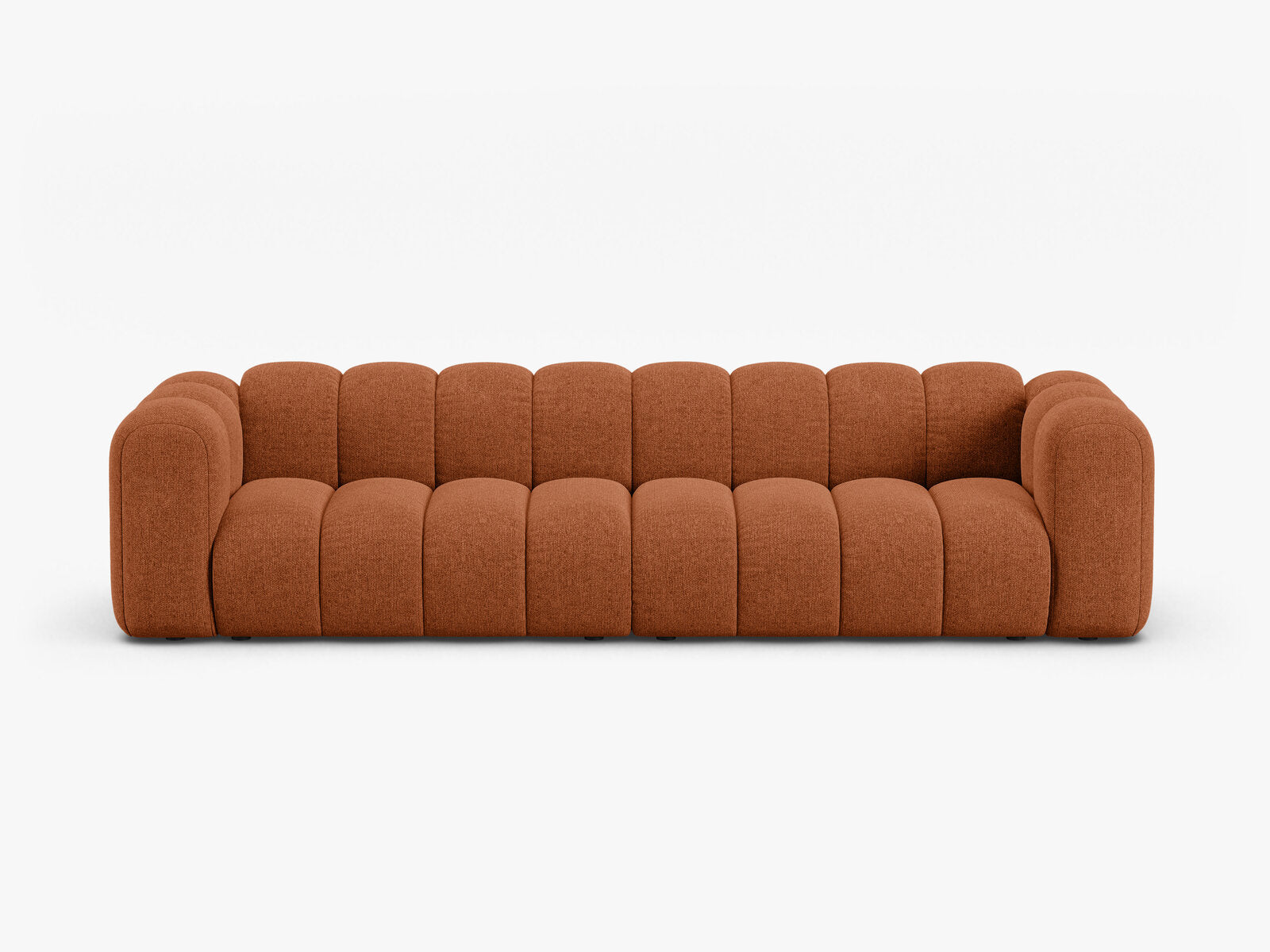 Micadoni Modulares Sofa Lupine 4-Sitzer Chenille Eden Ziegel