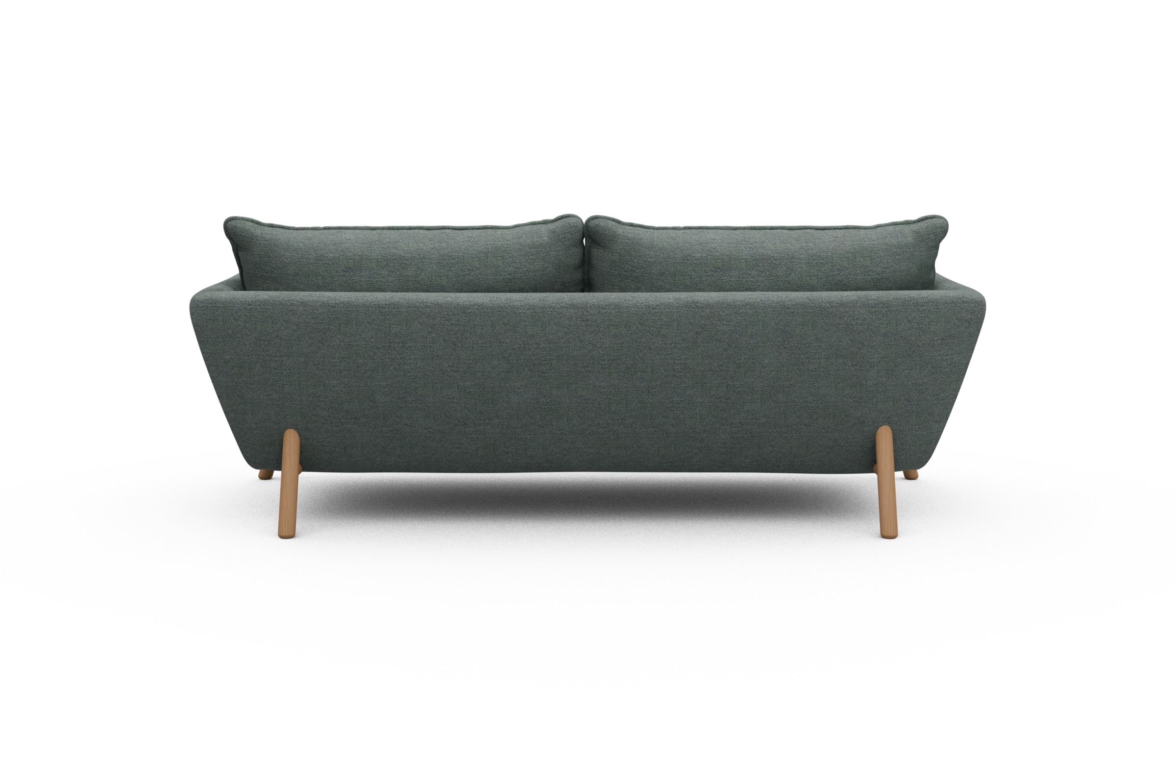 Sofa Emil PREMIUM 3-Sitzer Beinfarbe Eiche Natur Carreno-Ice-Blue