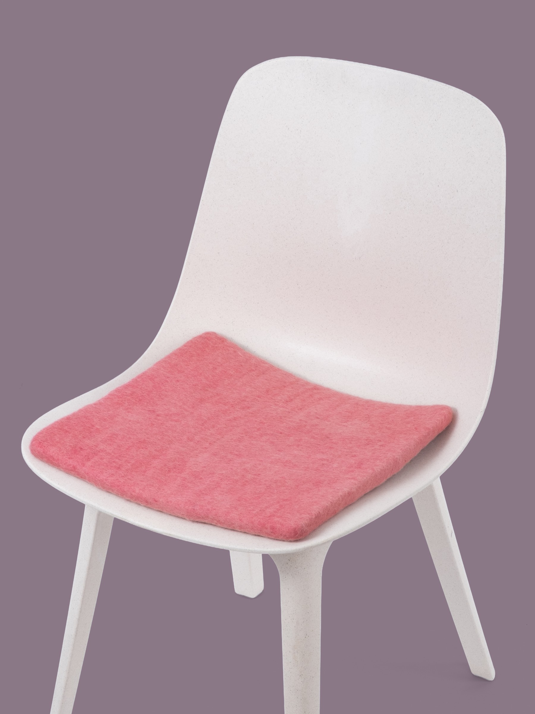 myfelt Vera Filz-Sitzauflage Korallenrosa 36 x 36 cm