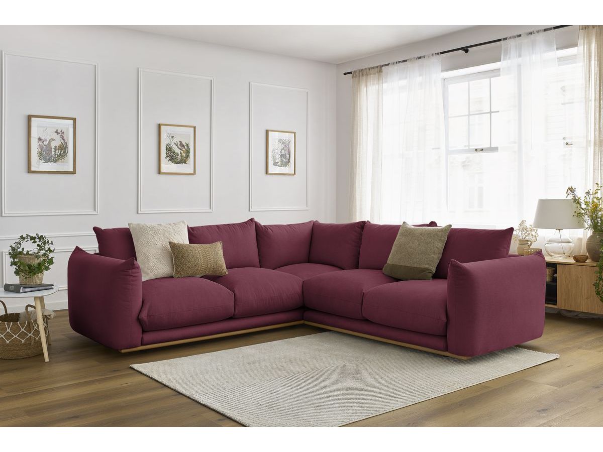 Bobochic Ernest Ecksofa Stoff Rot