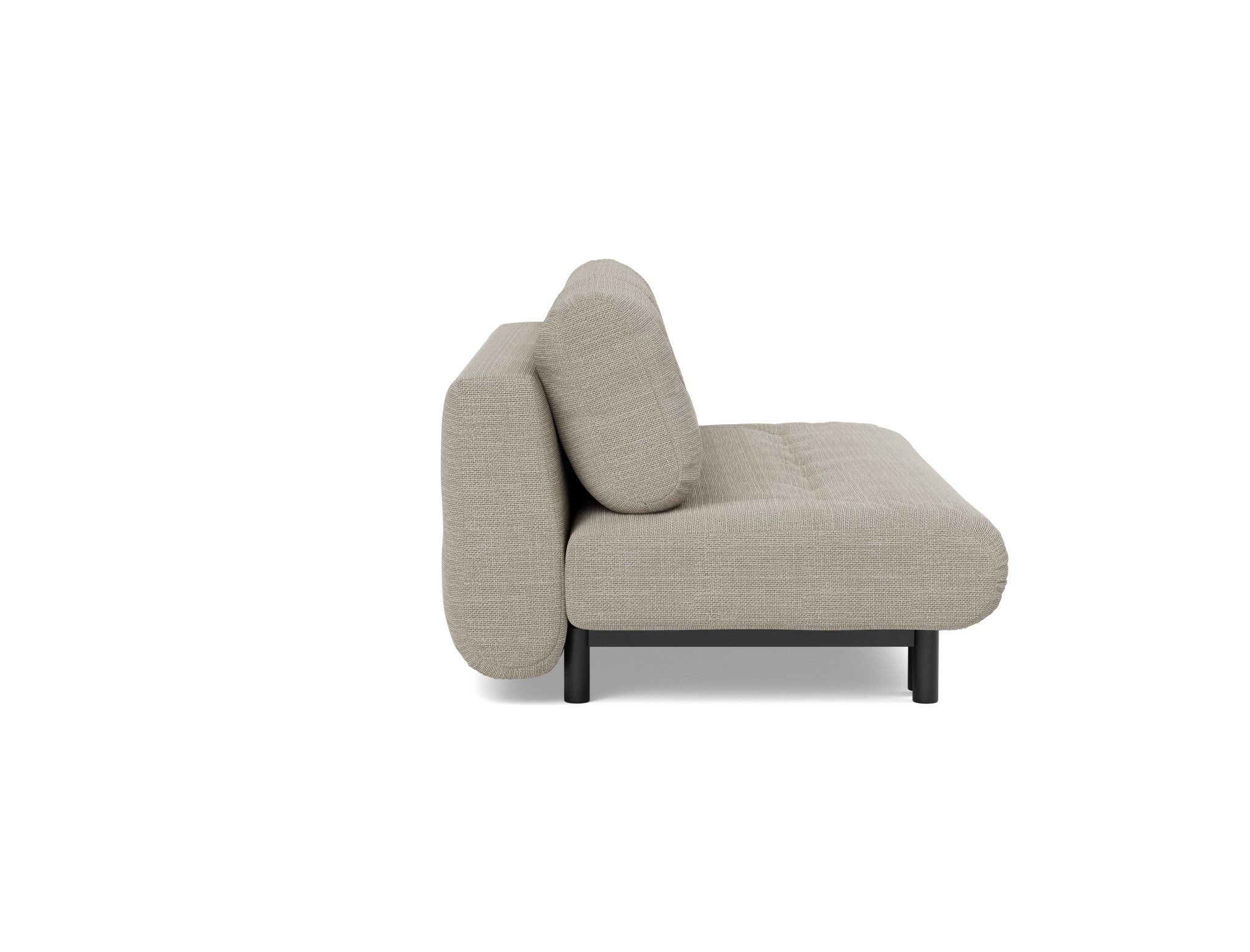 Schlafsofa Nabli Strukturierter Stoff Kenya 579-Gravel