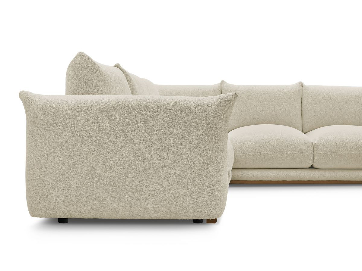 Bobochic Ernest Ecksofa Bouclé-Stoff Beige