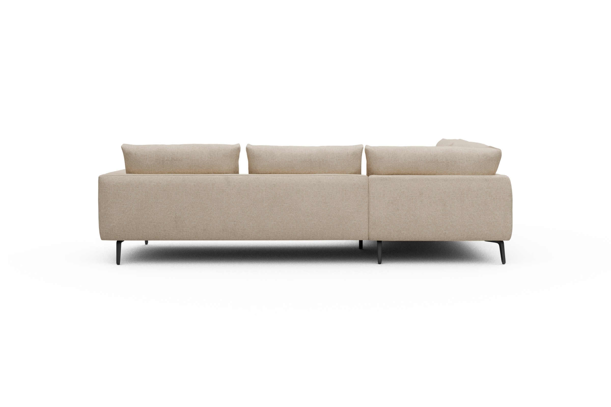 Ecksofa Karl Relax-Ecke links mit 2,5-Sitzer Casone-Natural-Beige