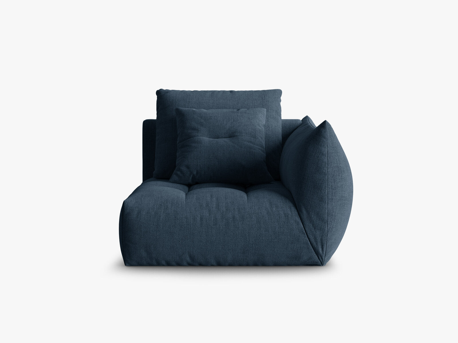Micadoni Eckmodul Bloom Strukturierter Stoff Wind Marineblau Rechts