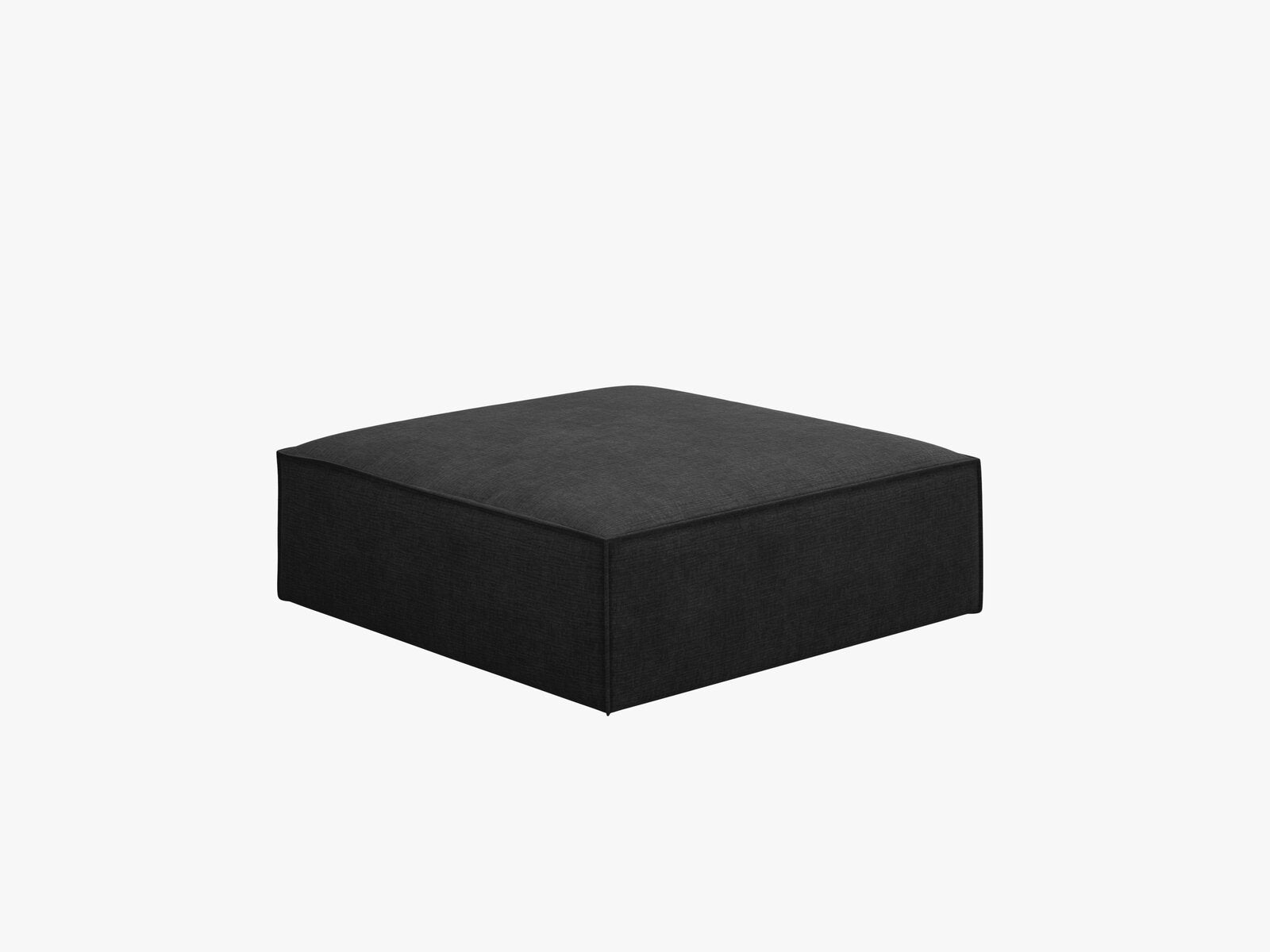 Micadoni Hocker Kaelle 1-Sitzer Chenille Over The Horizon Schwarz