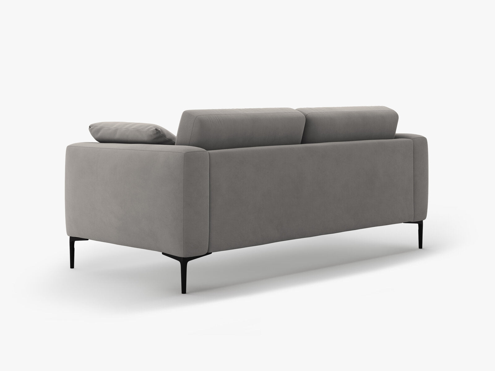 Micadoni Sofa Bemy 3-Sitzer Samt Grau