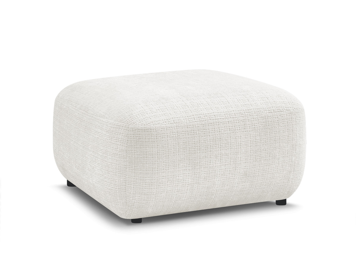 Bobochic Denise Pouf Strukturstoff Weiß