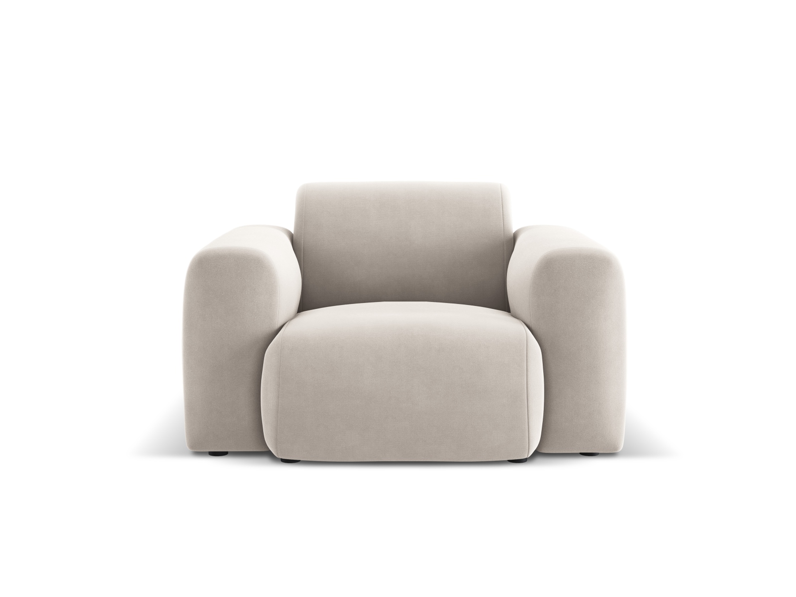 Cosmopolitan Design Sessel Nolio Samt Casino Helles Beige