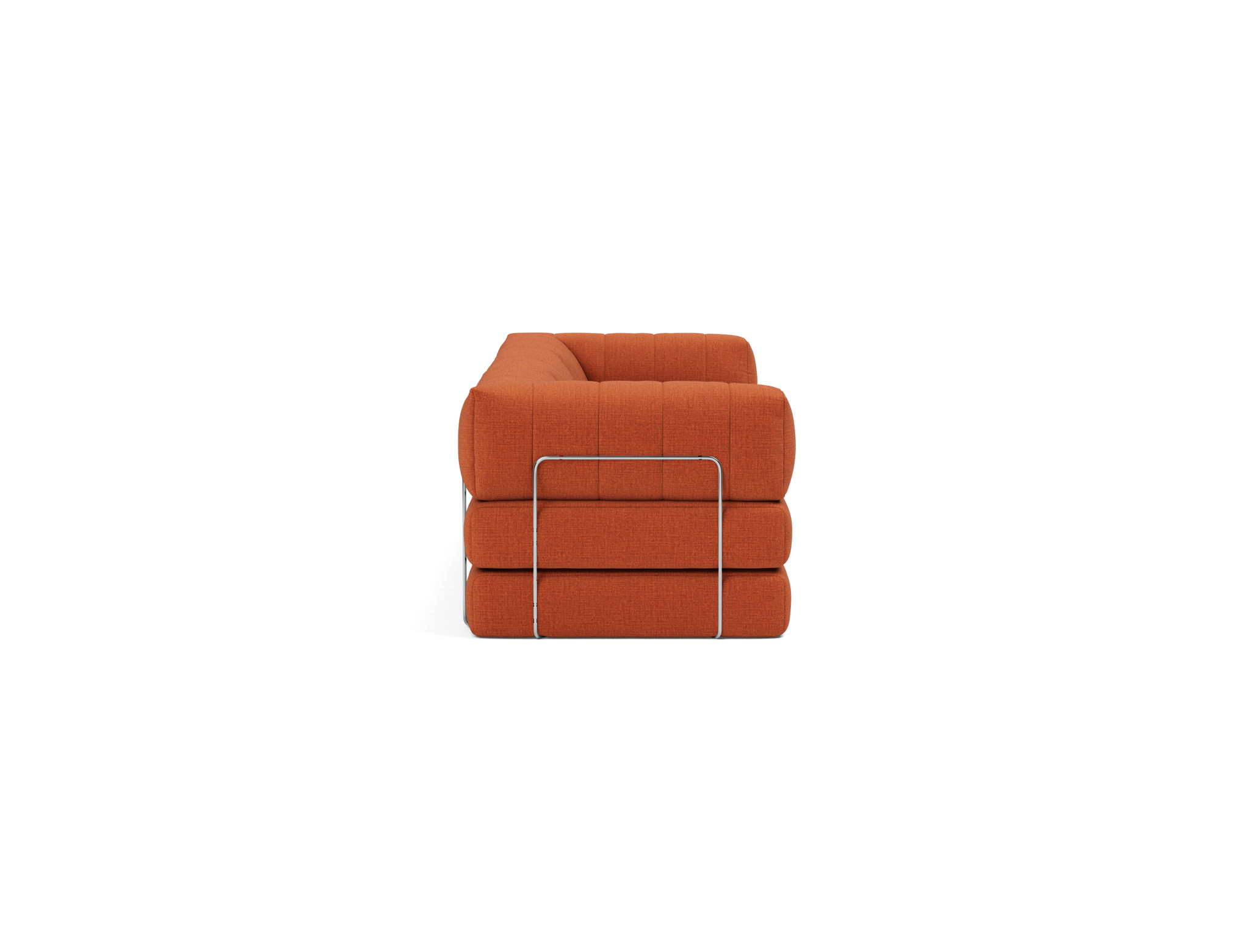 Schlafsofa CozyPad Grand mit Armlehnen Chenille Esina 412-Rust-Orange