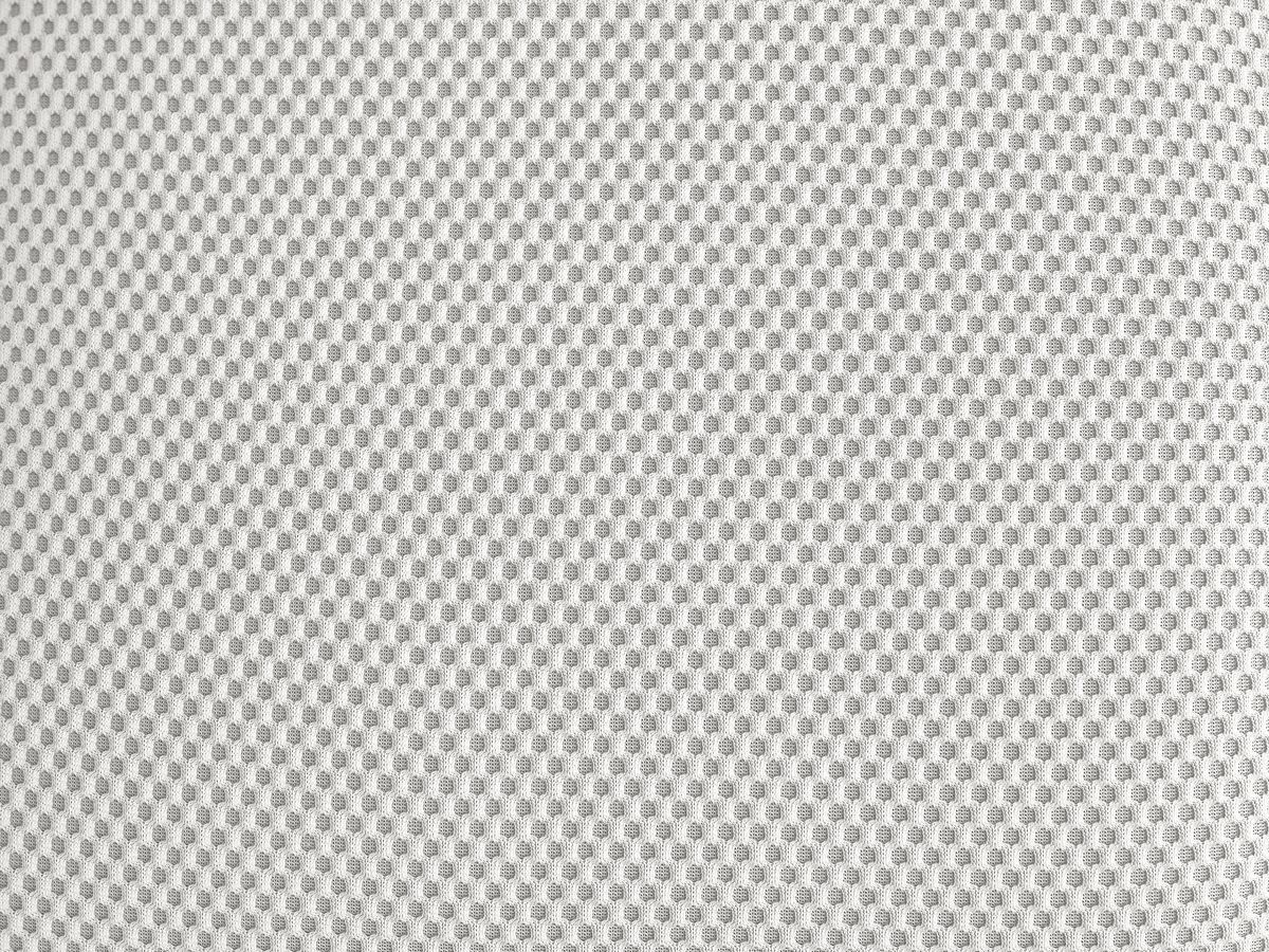 Bobochic Hayden Pouf, rund Mesh-Stoff Weiß, 76 cm