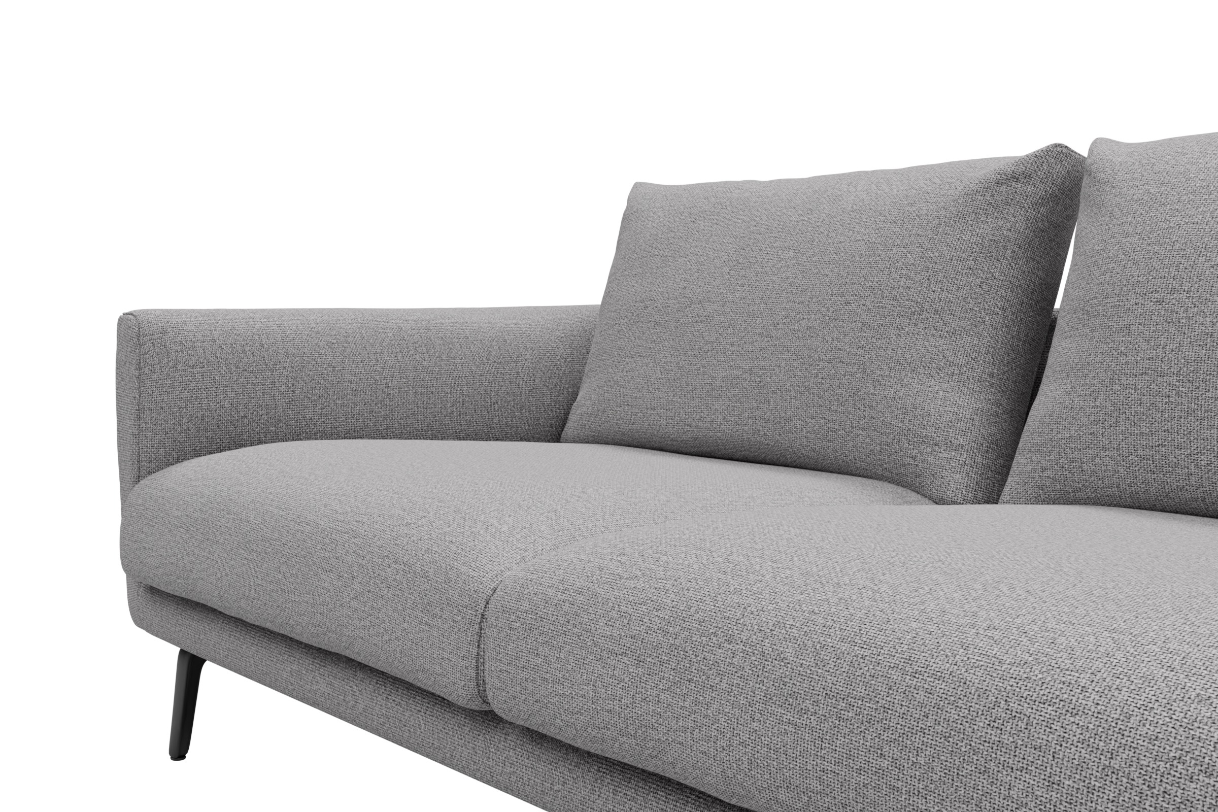 Ecksofa Karl Relax-Ecke rechts mit 2,5-Sitzer Sama-Grey