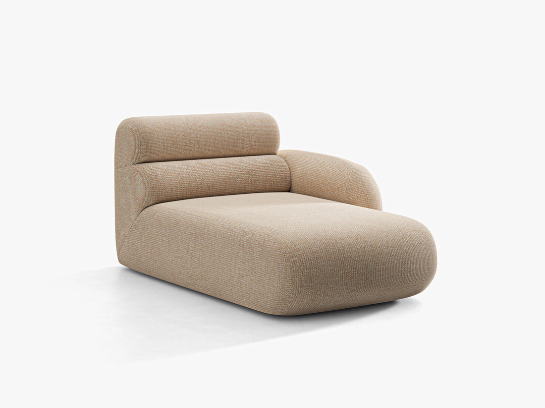 Micadoni Neo Chaiselongue Rechts Chenille SILENCIO Sand