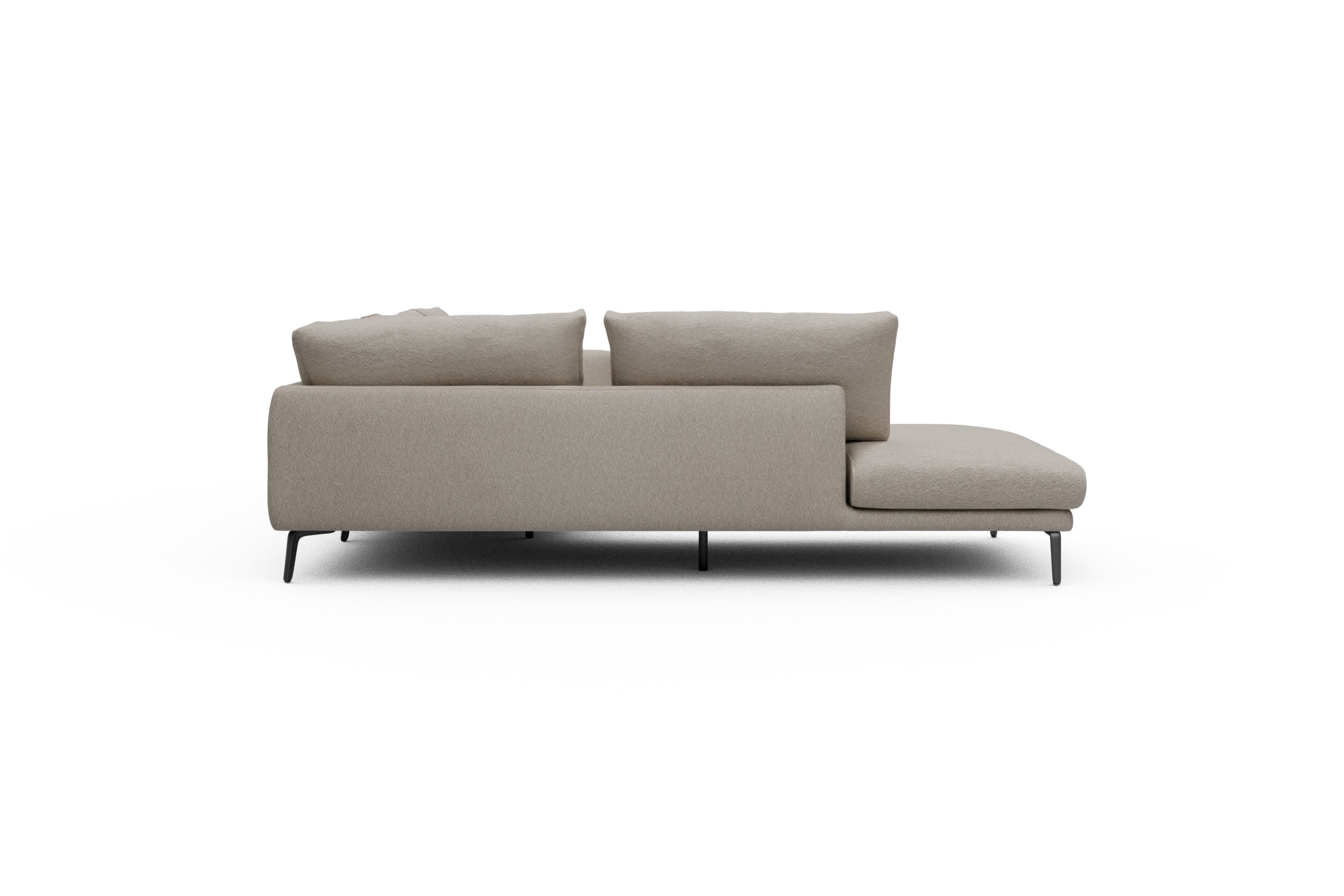 Ecksofa Karl Relax-Ecke links mit 2,5-Sitzer Aivi-Lace-Beige