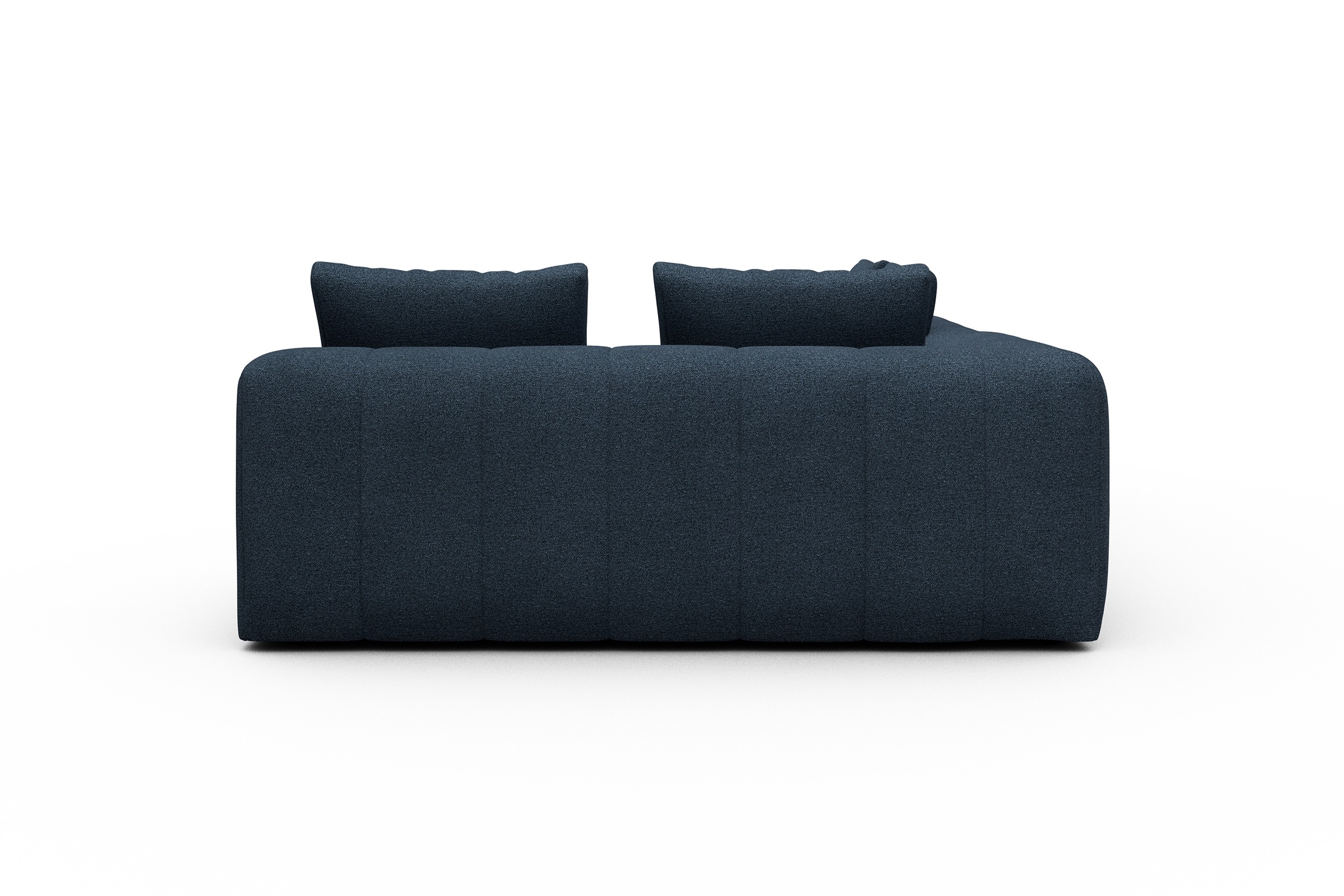 Ecksofa Hugo 2x 2,5-Sitzer Armlehne links Boucle-Blue