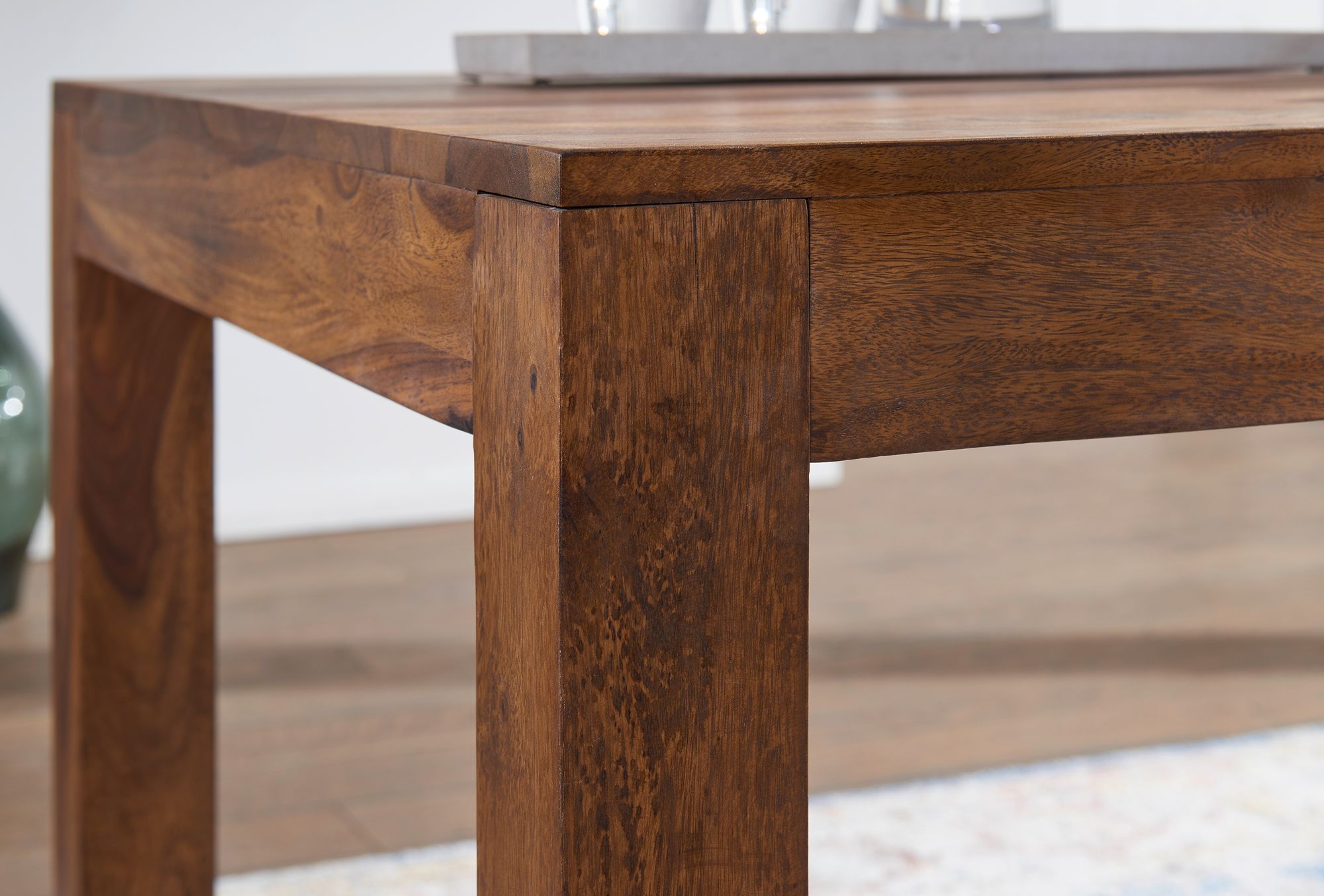 Esstisch Aalvik Massivholz Dunkelbraun 120 × 60 cm