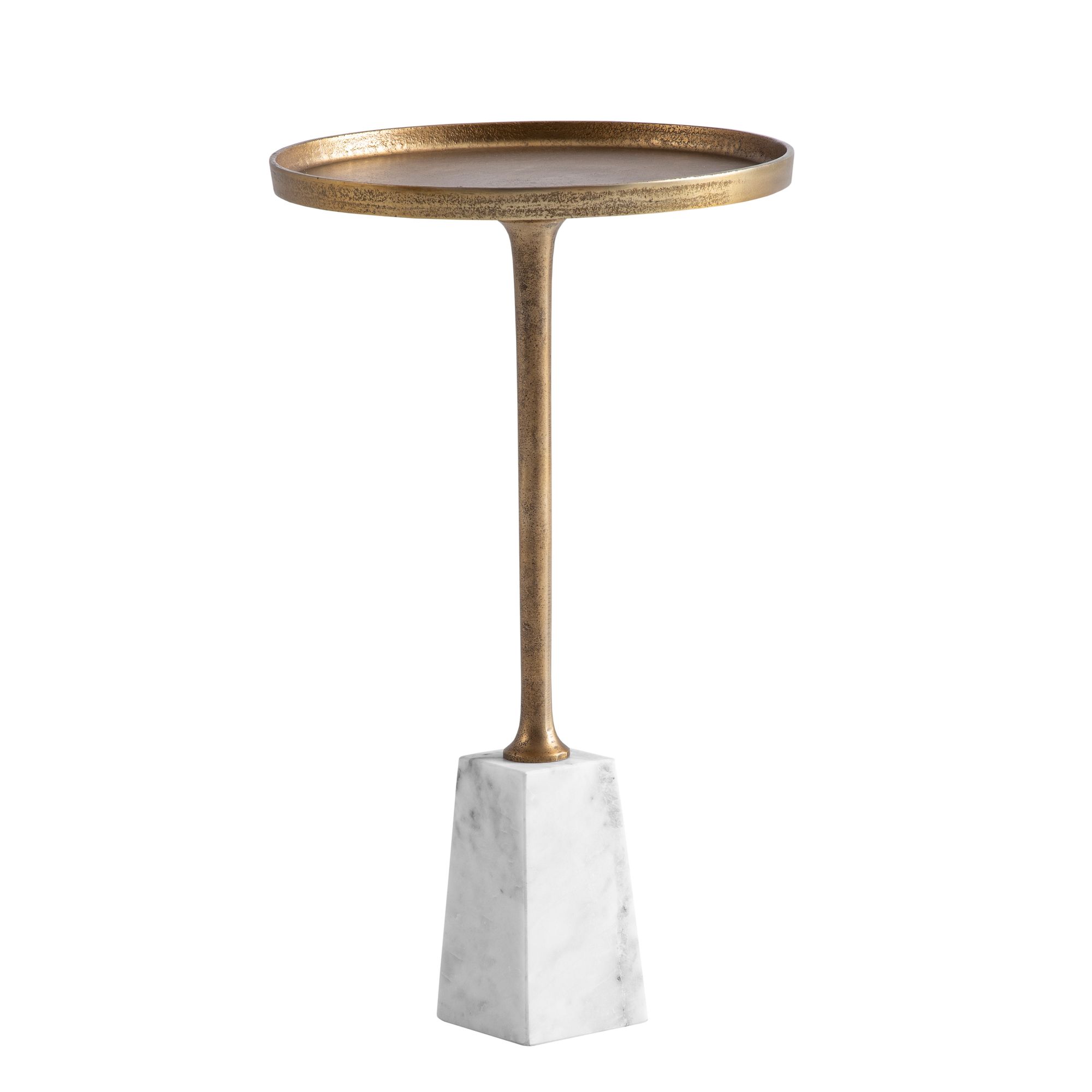 Beistelltisch Ullensvang Marmor Gold Ø 34 × H 58 cm