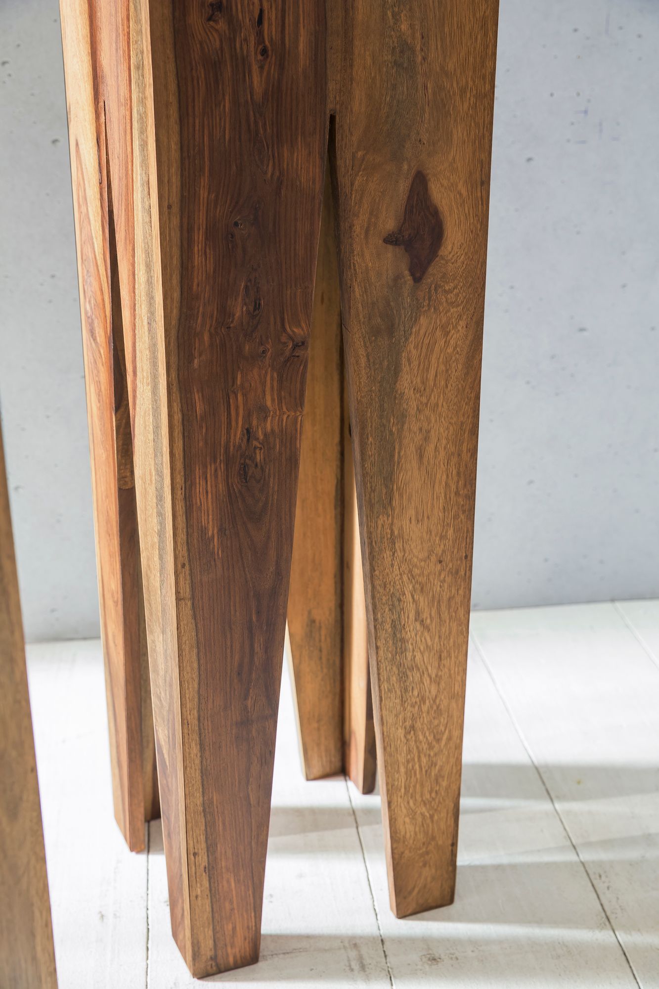 Satztisch 3er-Set Vardal Massivholz Sheesham 25 × 25 × 100 cm