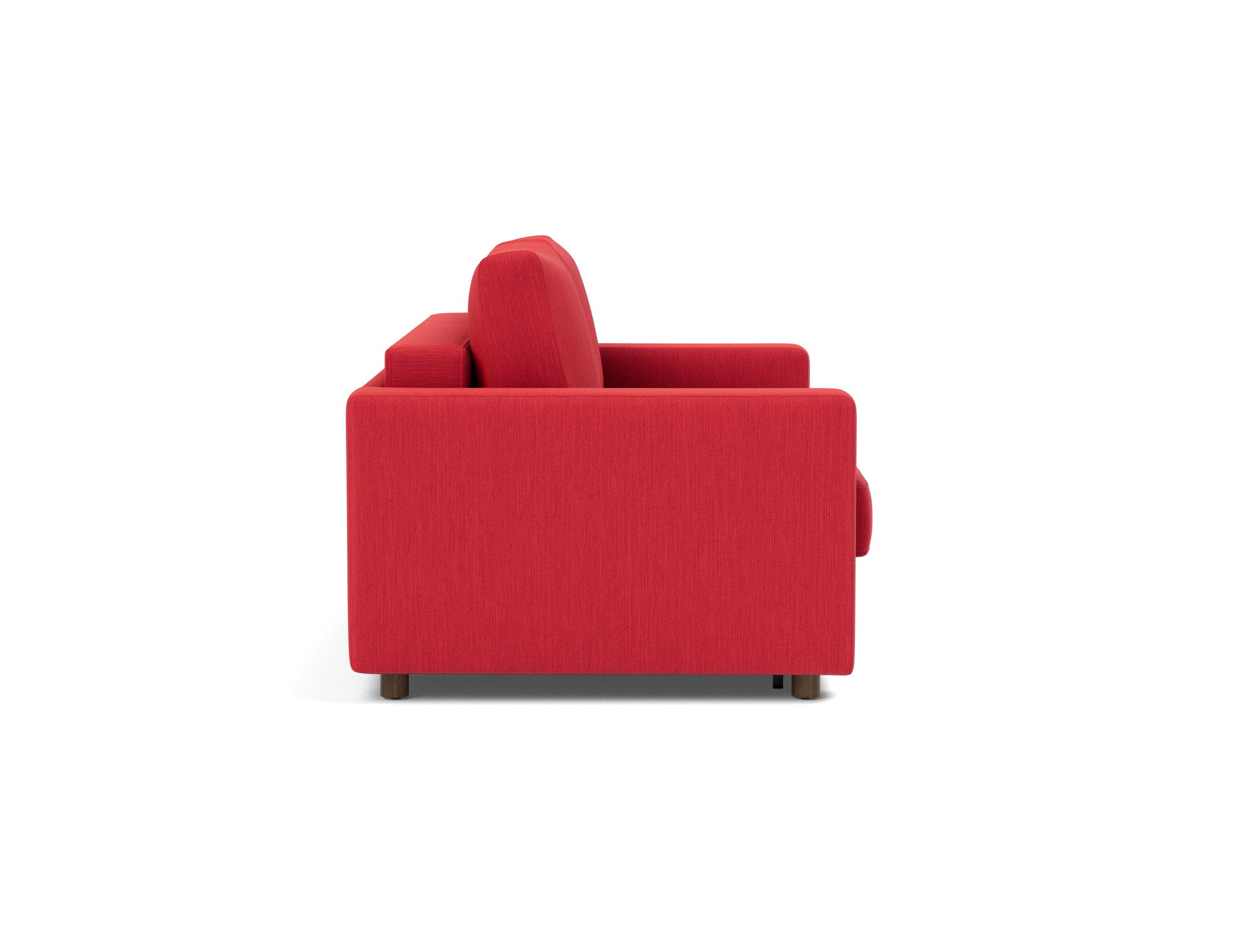 Schlafsofa Neah mit Standard-Armlehnen 140 Flachgewebe Elegance 511-Red