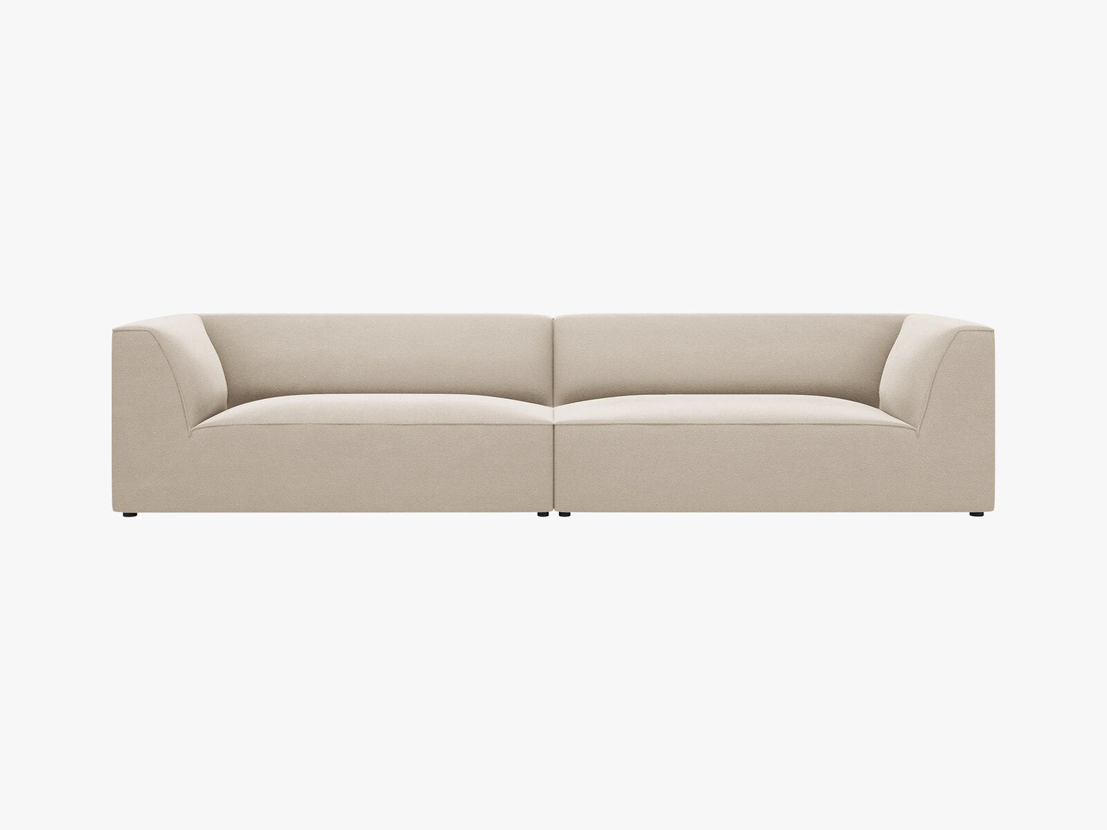 Micadoni Sofa Ruby 4-Sitzer Samt Salvador Beige