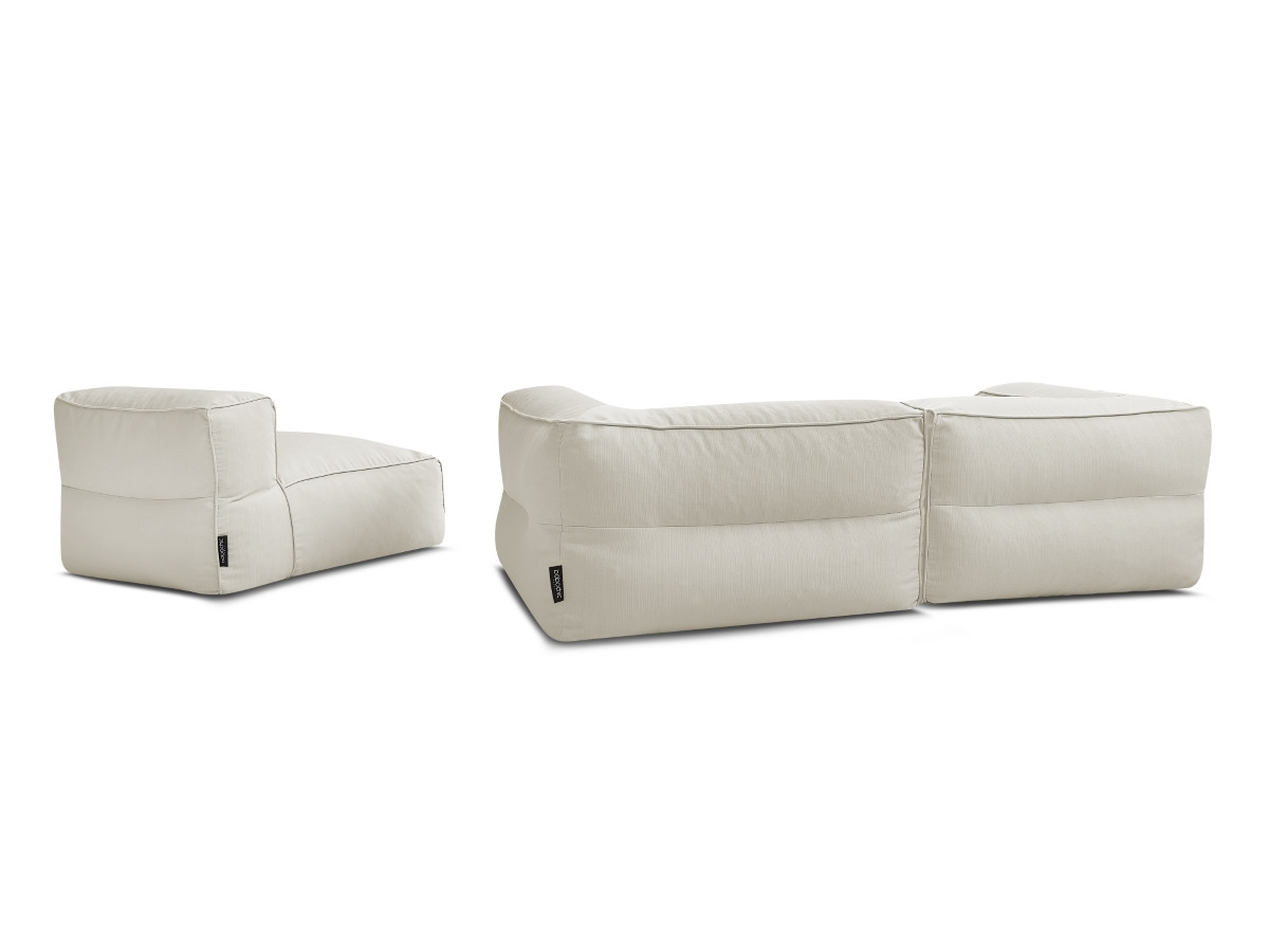 Bobochic Giulia Gartensofa 3-Sitzer Stoff Beige