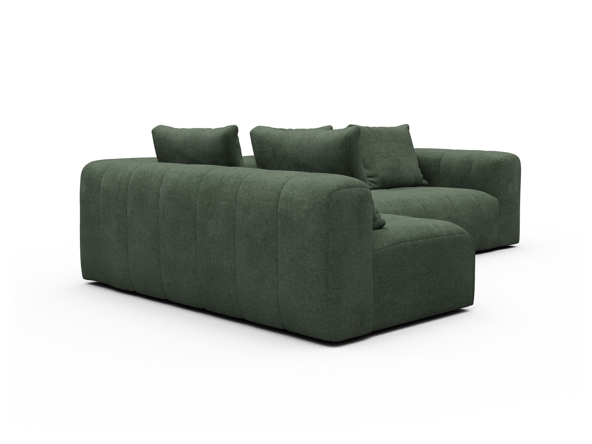 Hugo 2x 2,5-Sitzer Armlehne rechts Casone-Forest-Green moebelfaktor