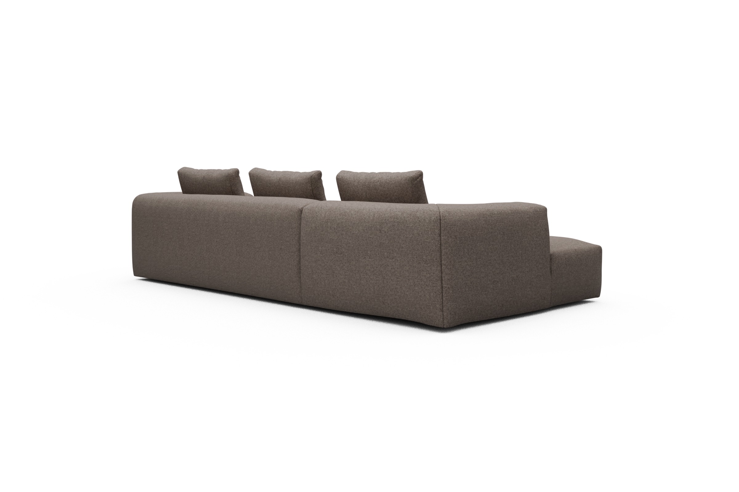 Ecksofa Fred Chaiselongue links mit 2,5-Sitzer Sama-Stone