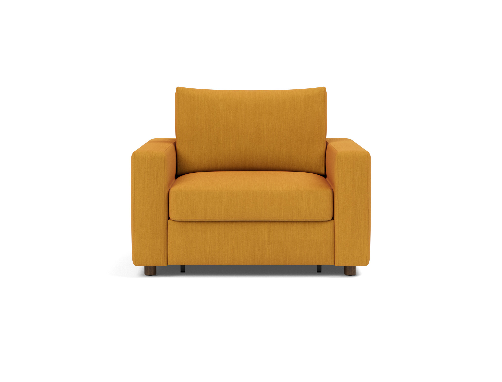 Schlafsessel Neah mit Standard-Armlehnen Flachgewebe Elegance 507-Burned-Curry