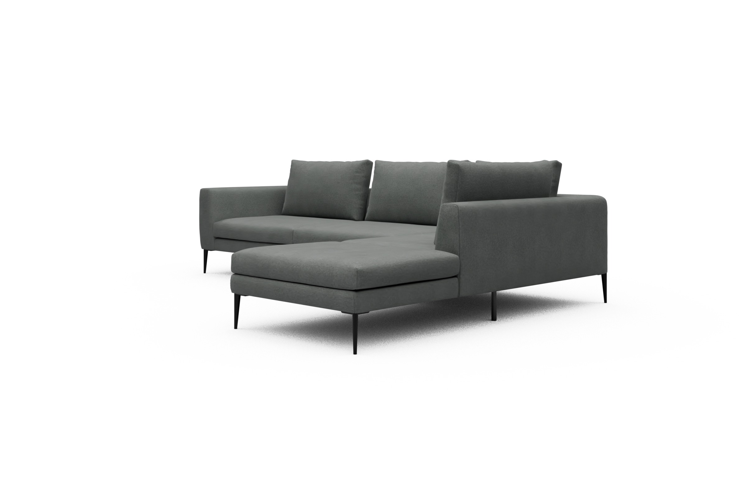 Ecksofa Paul Relax-Ecke links mit 3-Sitzer Satya-Steel