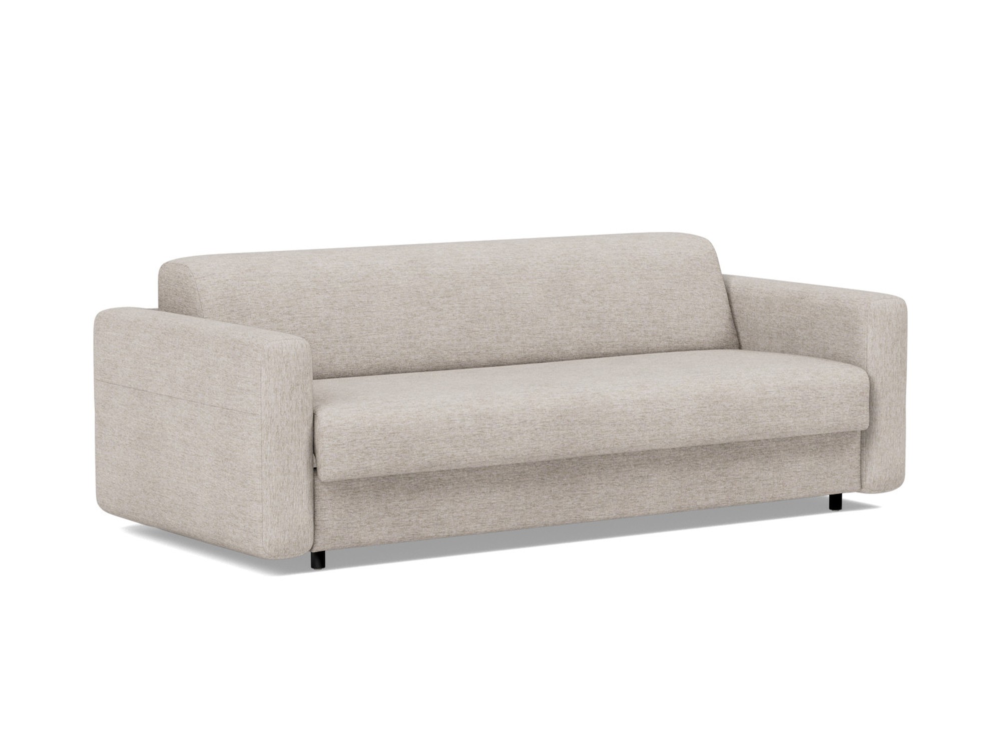 Schlafsofa Killian mit Taschenfederkernmatratze 160 Chenille Yuveno 471-Sand