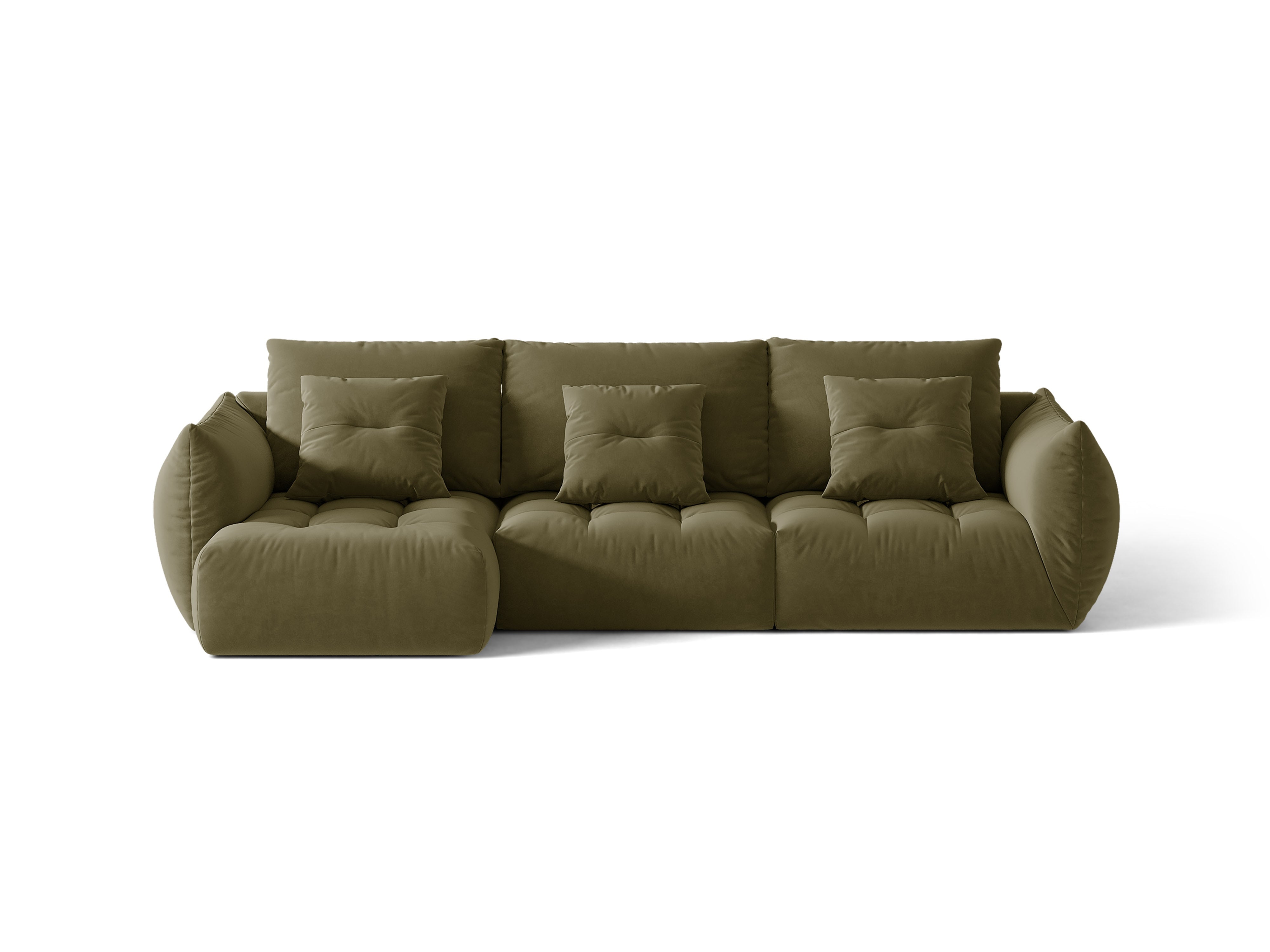Micadoni Bloom Sofa Links Samt Casino Hellgrün