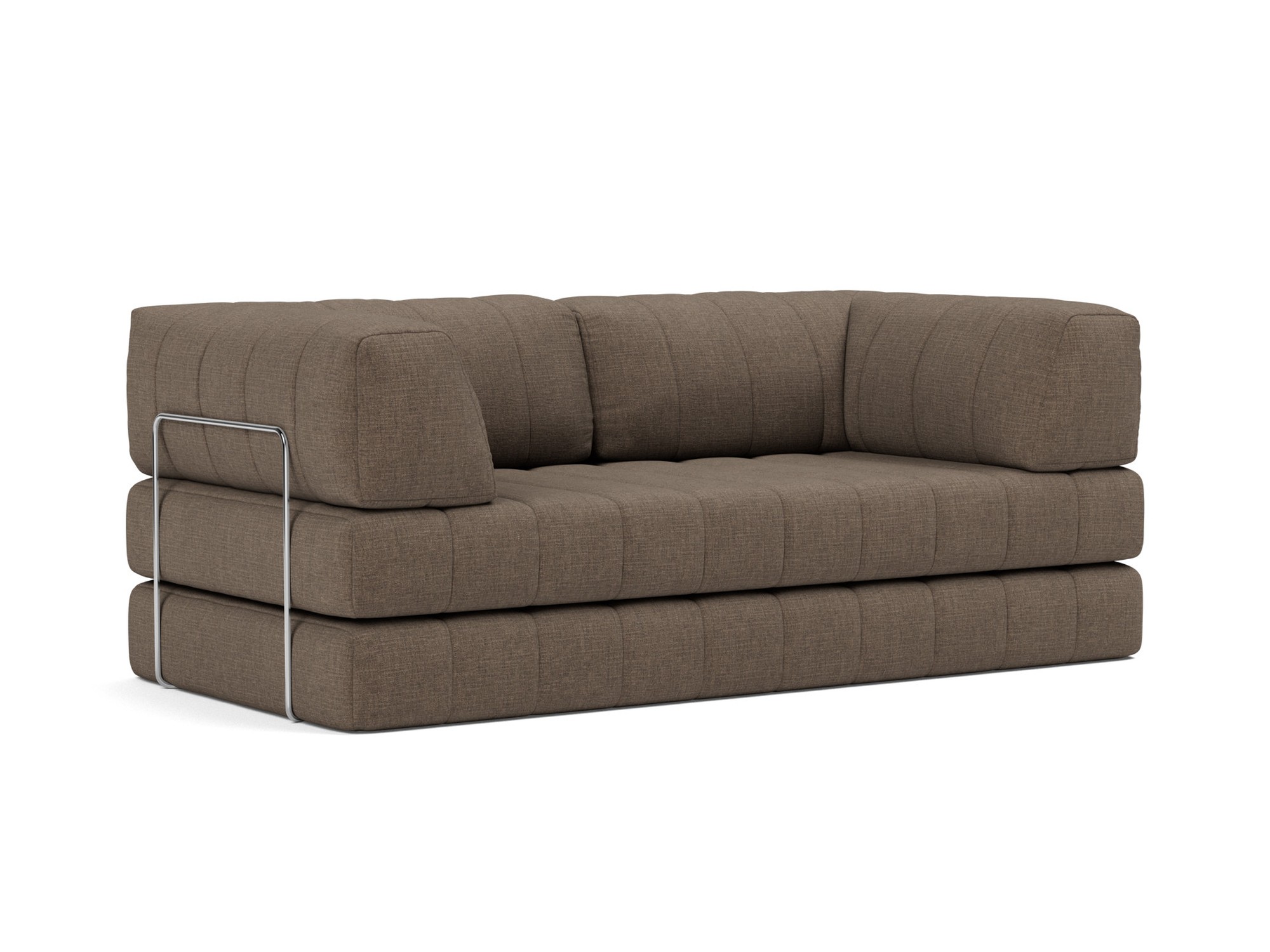 Schlafsofa CozyPad mit Armlehnen Chenille Esina 411-Cedar-Brown