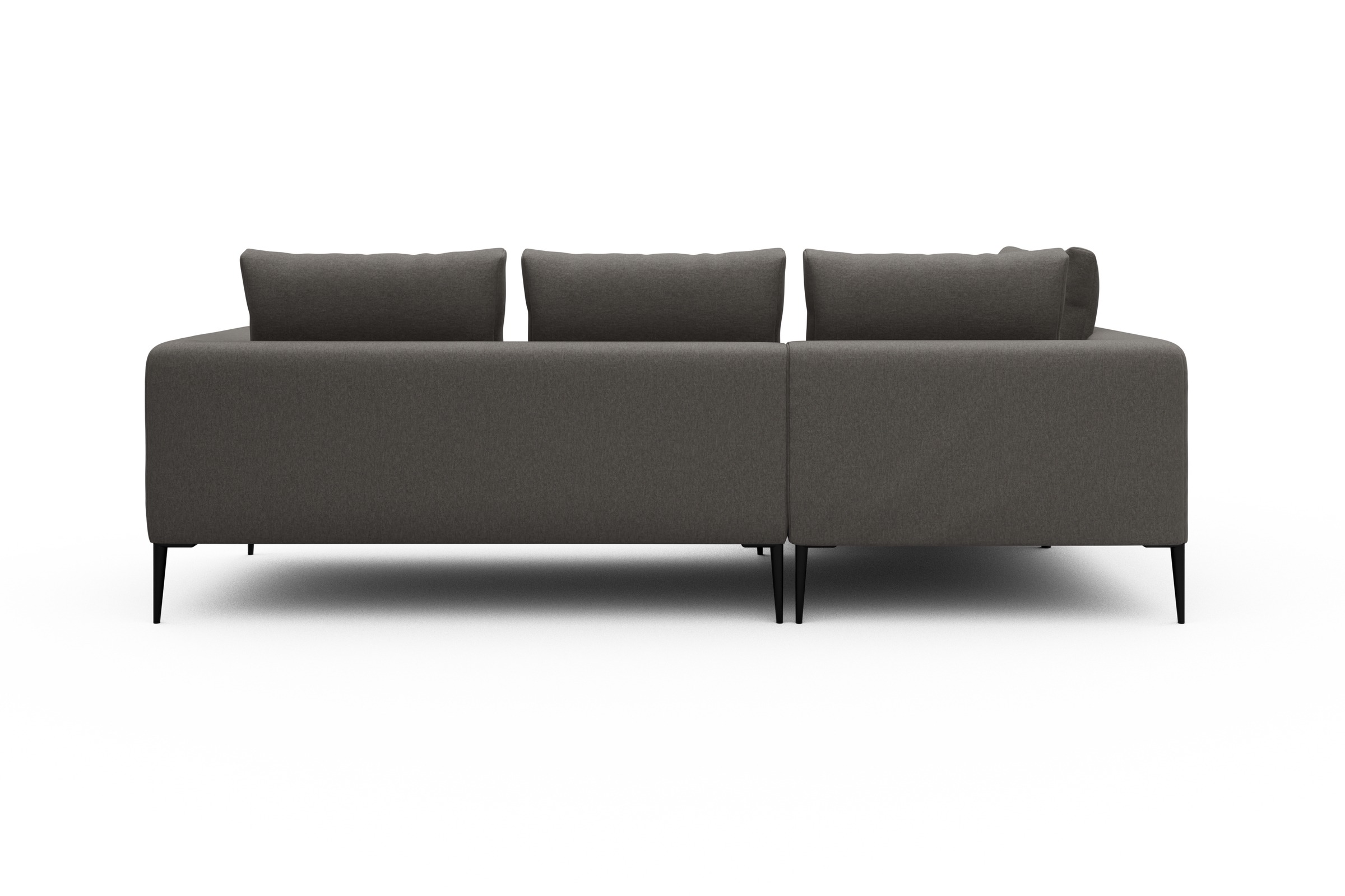 Ecksofa Paul Relax-Ecke links mit 2-Sitzer Satya-Taupe