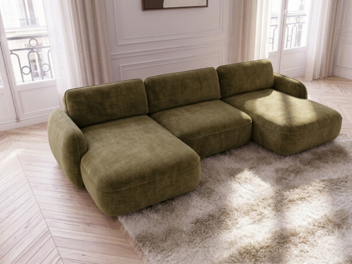 Bobochic Celeste Wohnlandschaft Chenille Grün