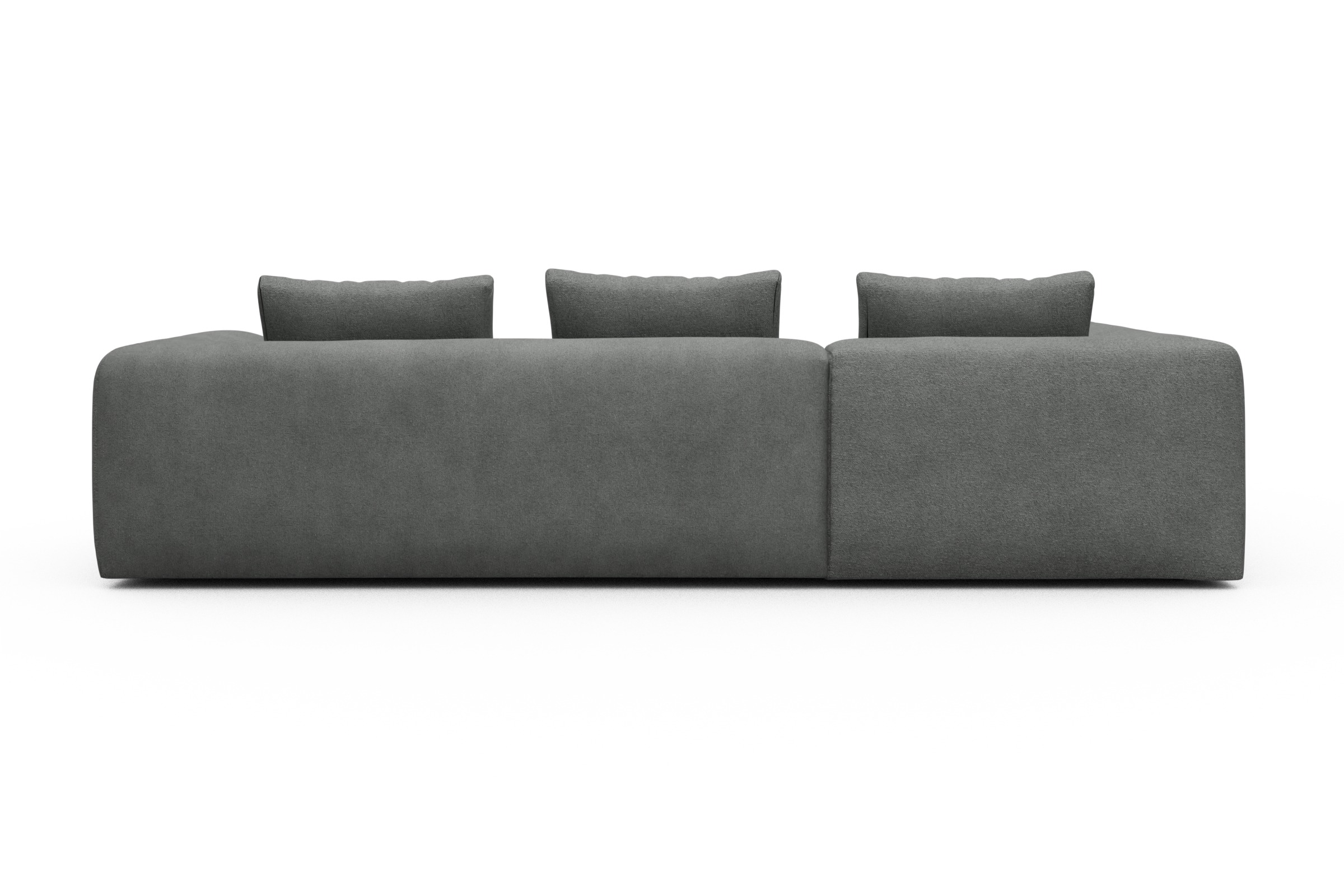 Ecksofa Fred Relax-Ecke links mit 2,5-Sitzer Boucle-Ash-Grey