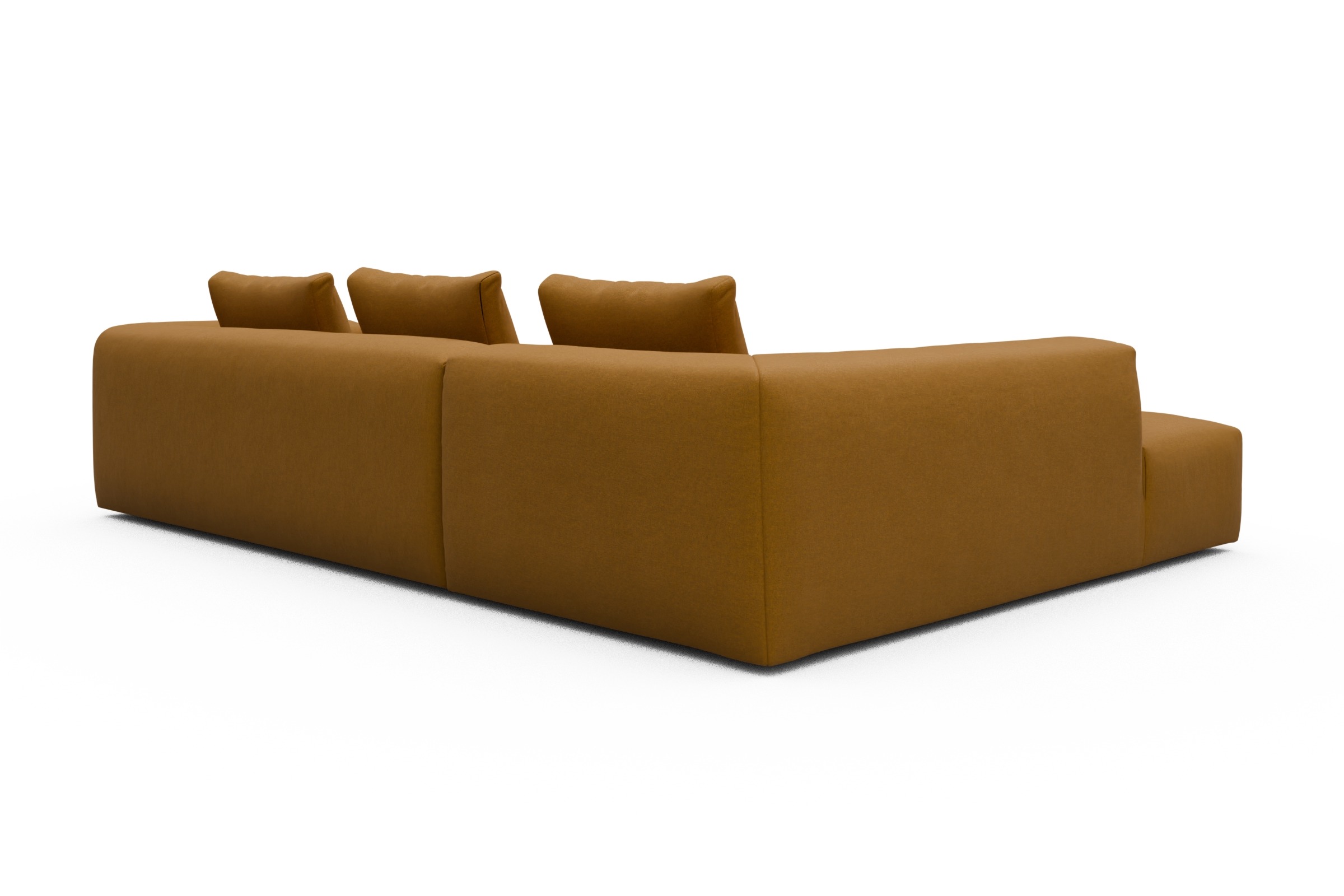 Ecksofa Fred Relax-Ecke links mit 2,5-Sitzer Satya-Ocre