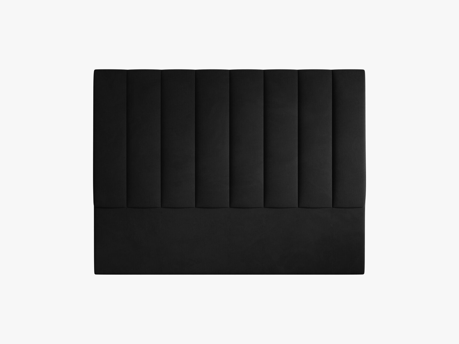 Micadoni Marl Polster-Kopfteil Samt Magic Velvet Schwarz 160x120