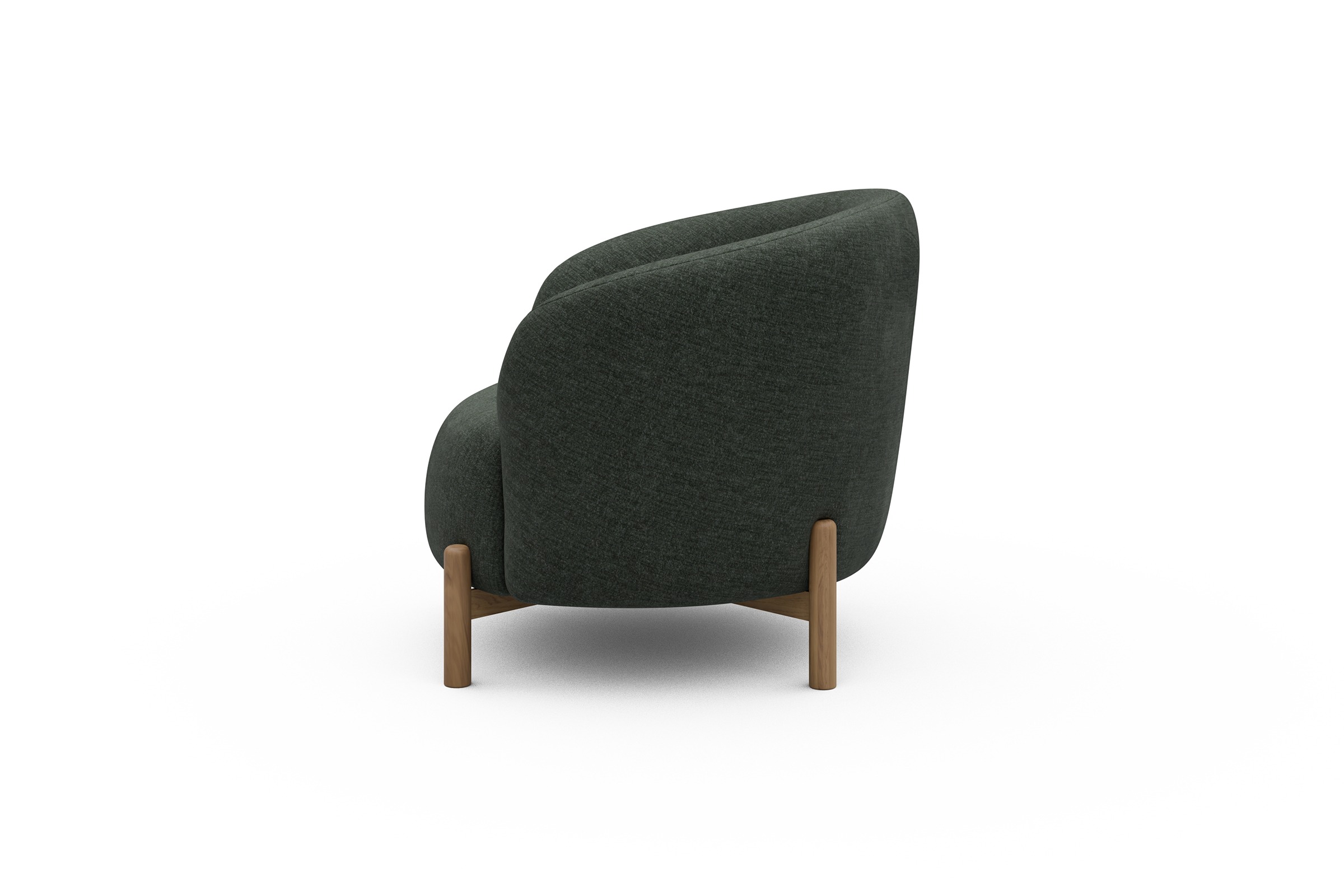 Sessel Ronda Holzbeine Eiche Natur Aivi-Pine-Green