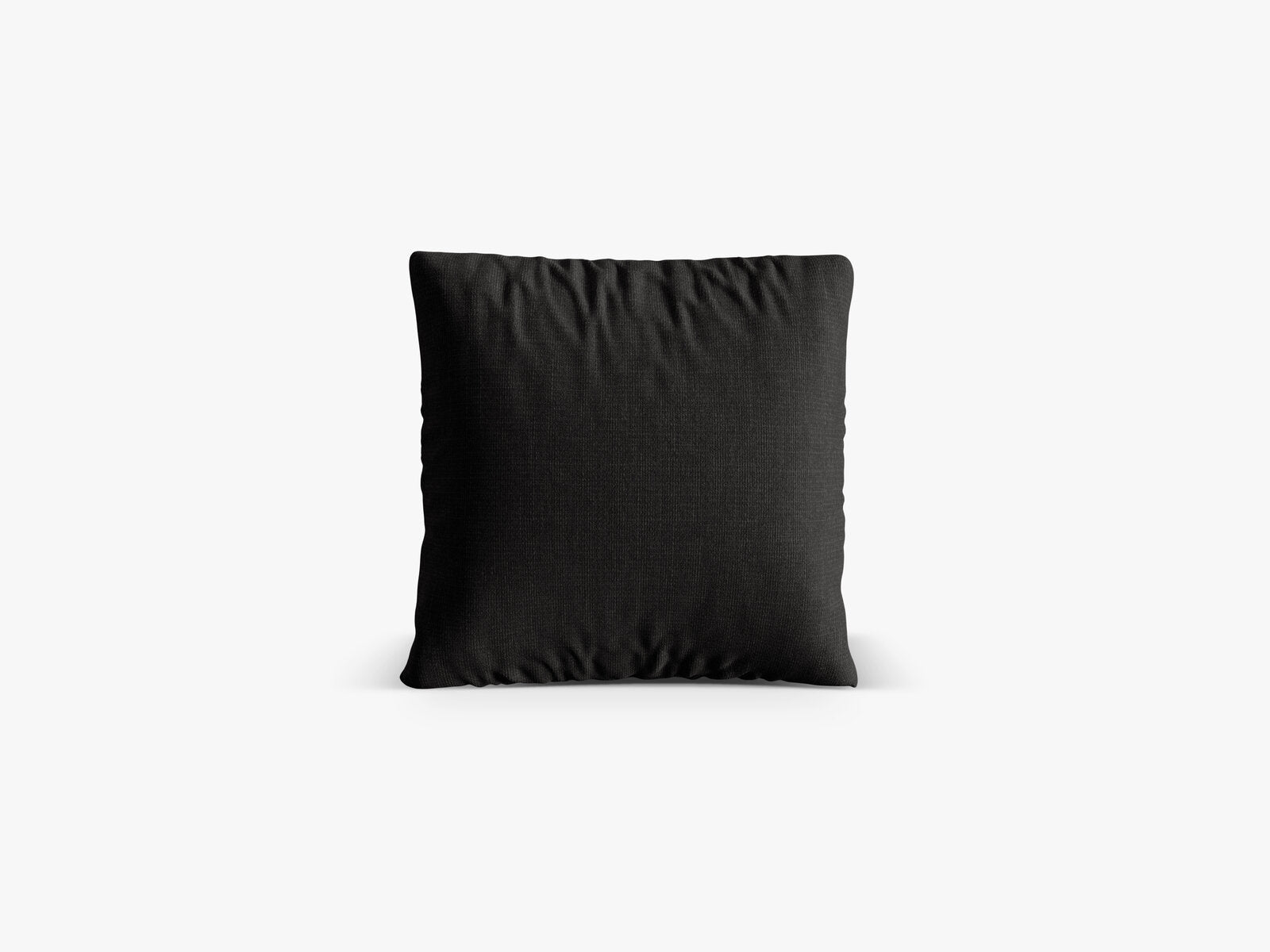 Micadoni Kissen Nuria Strukturierter Stoff Schwarz 40x40x13