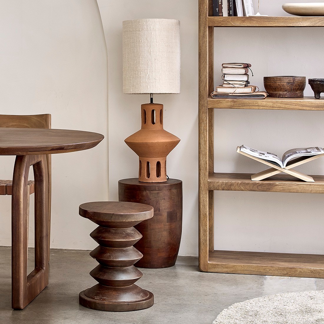 Raw Materials Hocker Pacific Mangoholz Tuvalu