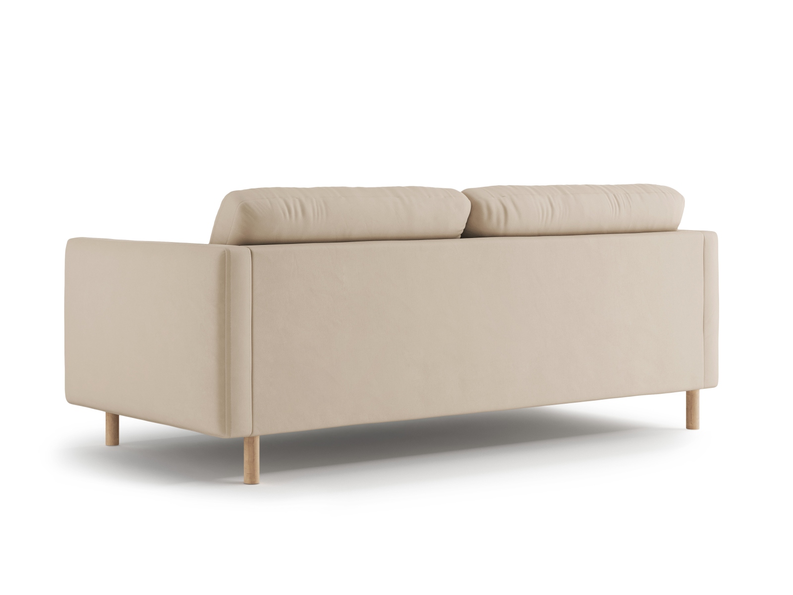 Micadoni Sofa Eden 3-Sitzer Samt Nude
