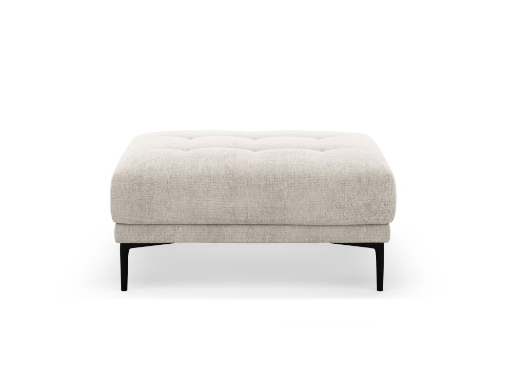 Cosmopolitan Design Pouf Lazio große Version Strukturierter Stoff Sorella Beige