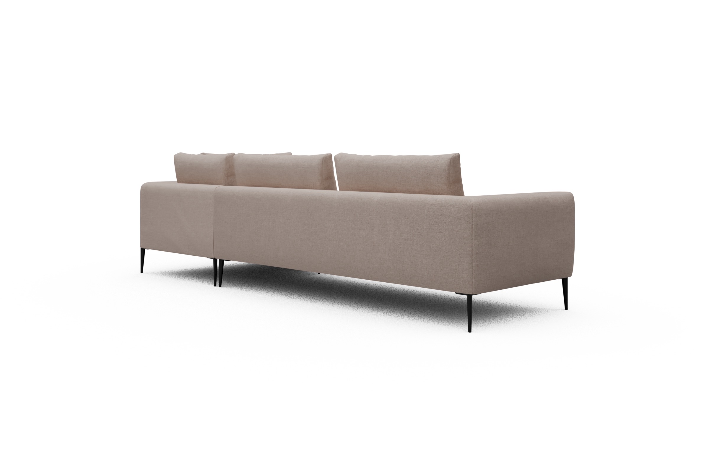 Ecksofa Paul Relax-Ecke links mit 3-Sitzer Weda-Sand