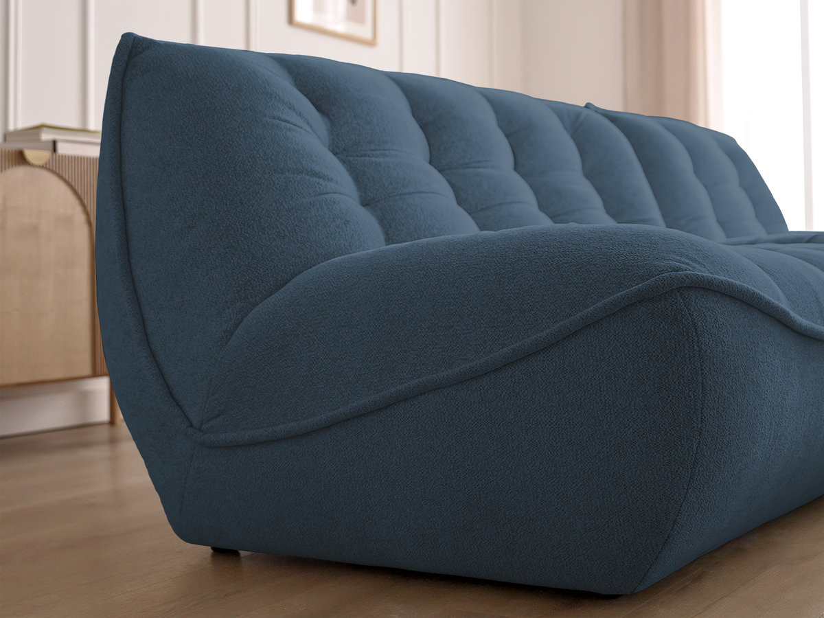 Bobochic Serena Sofamodul 2-Sitzer Melange-Stoff Blau